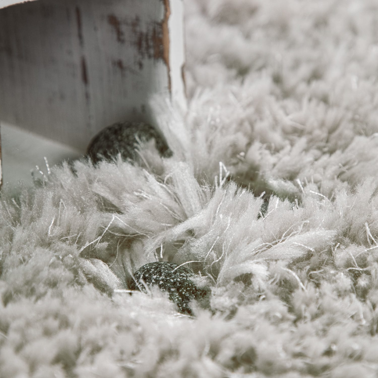 Hochflorteppich Akumal Grau