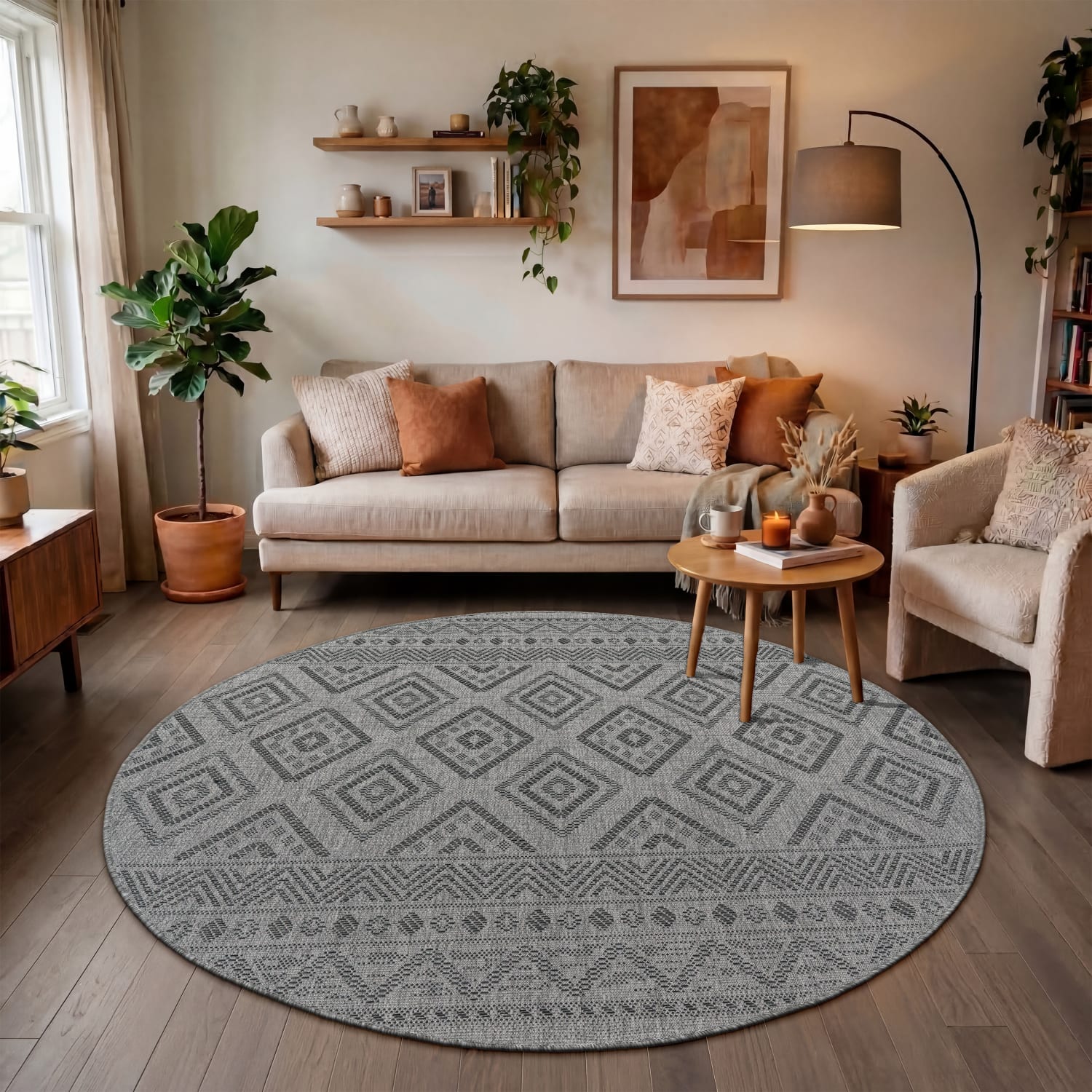 In- & Outdoor-Teppich Vermont Anthrazit