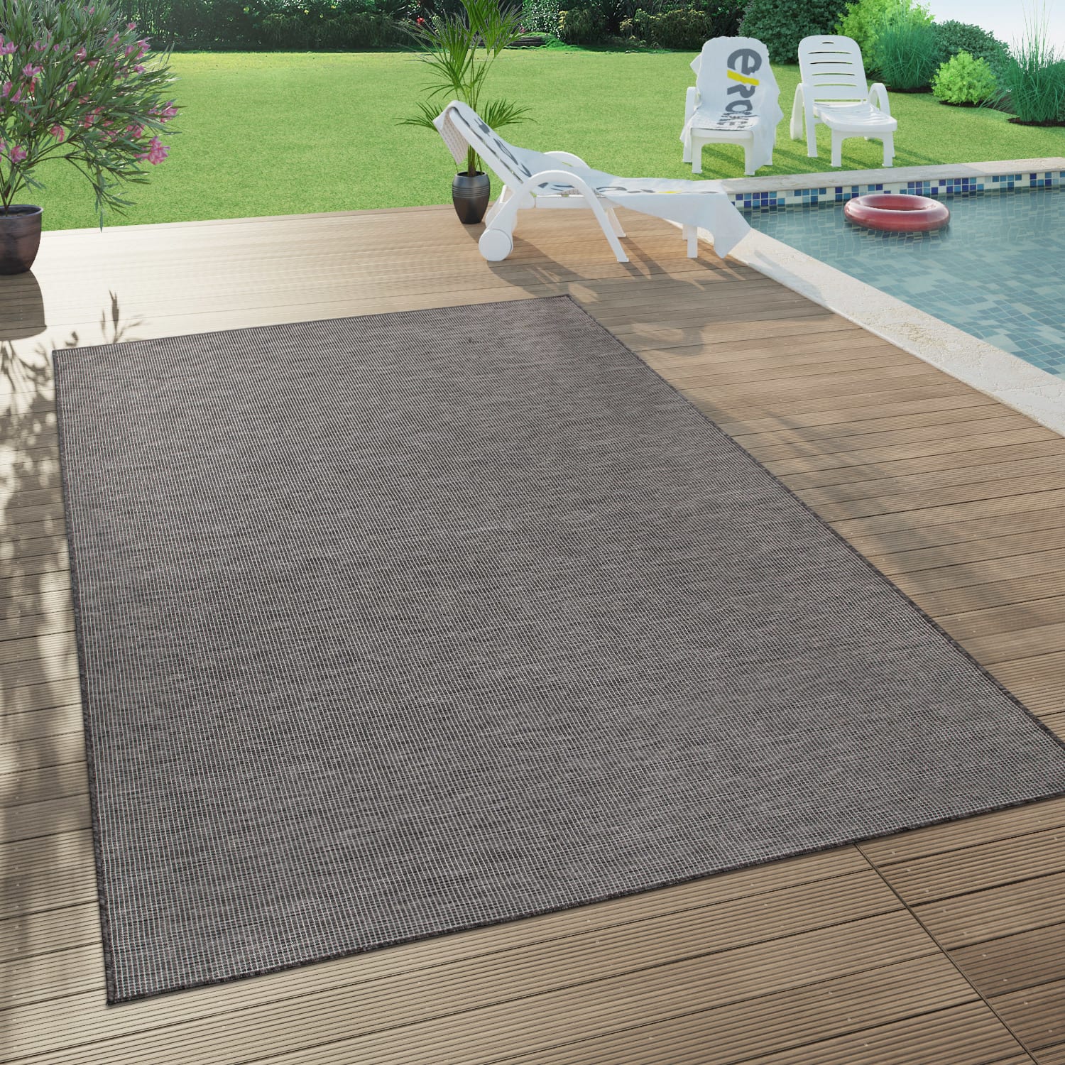 In- & Outdoor-Teppich Sonset Grau