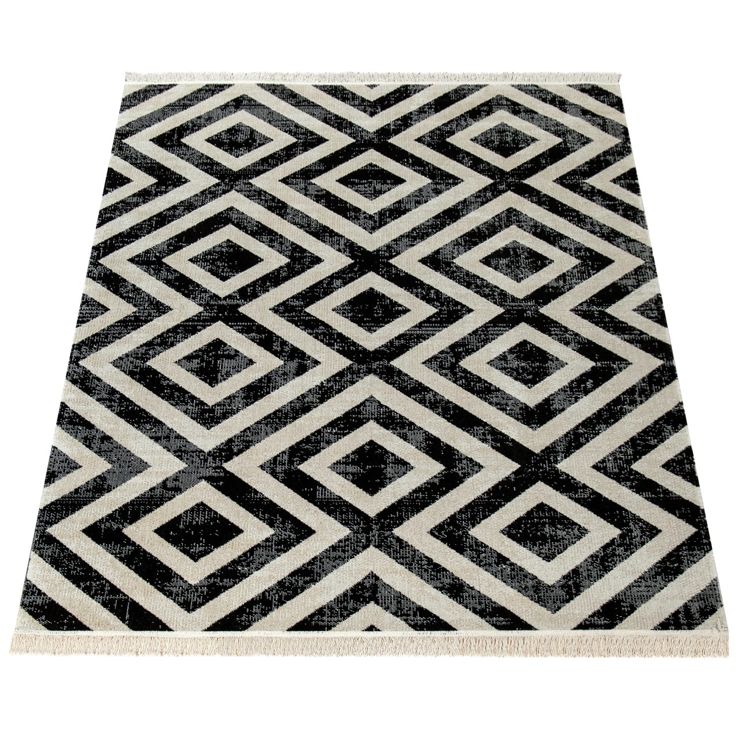 In- & Outdoor-Teppich Poco Schwarz-Weiß