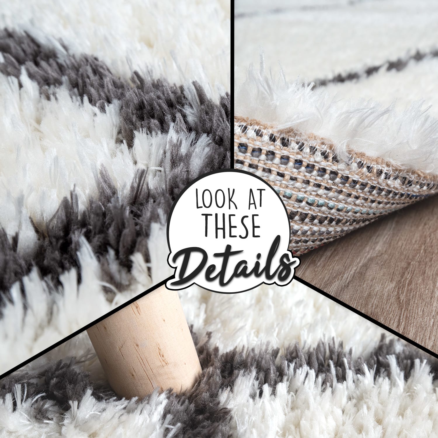 Hochflorteppich Maghreb Creme