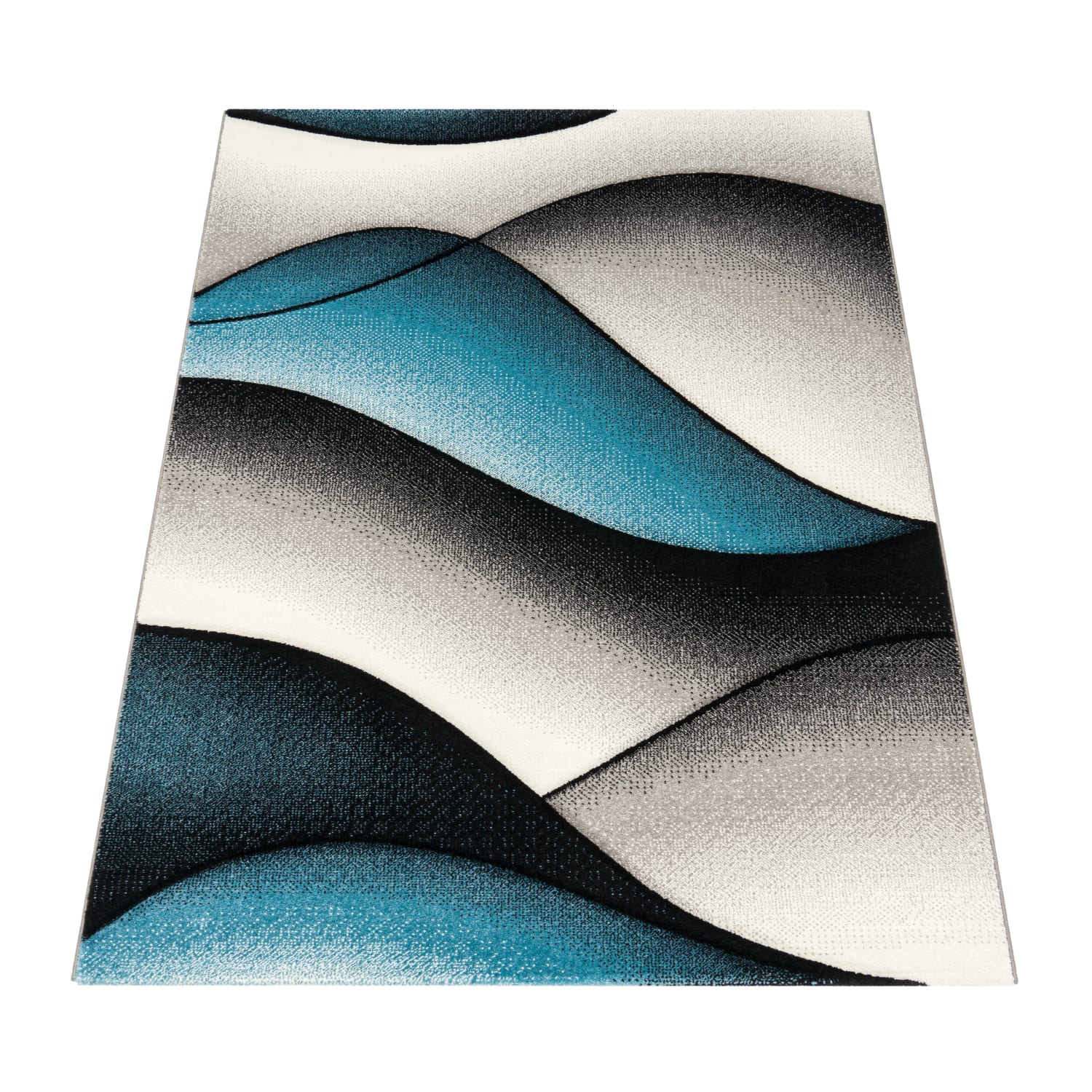 Moderner-Teppich Diamond Türkis