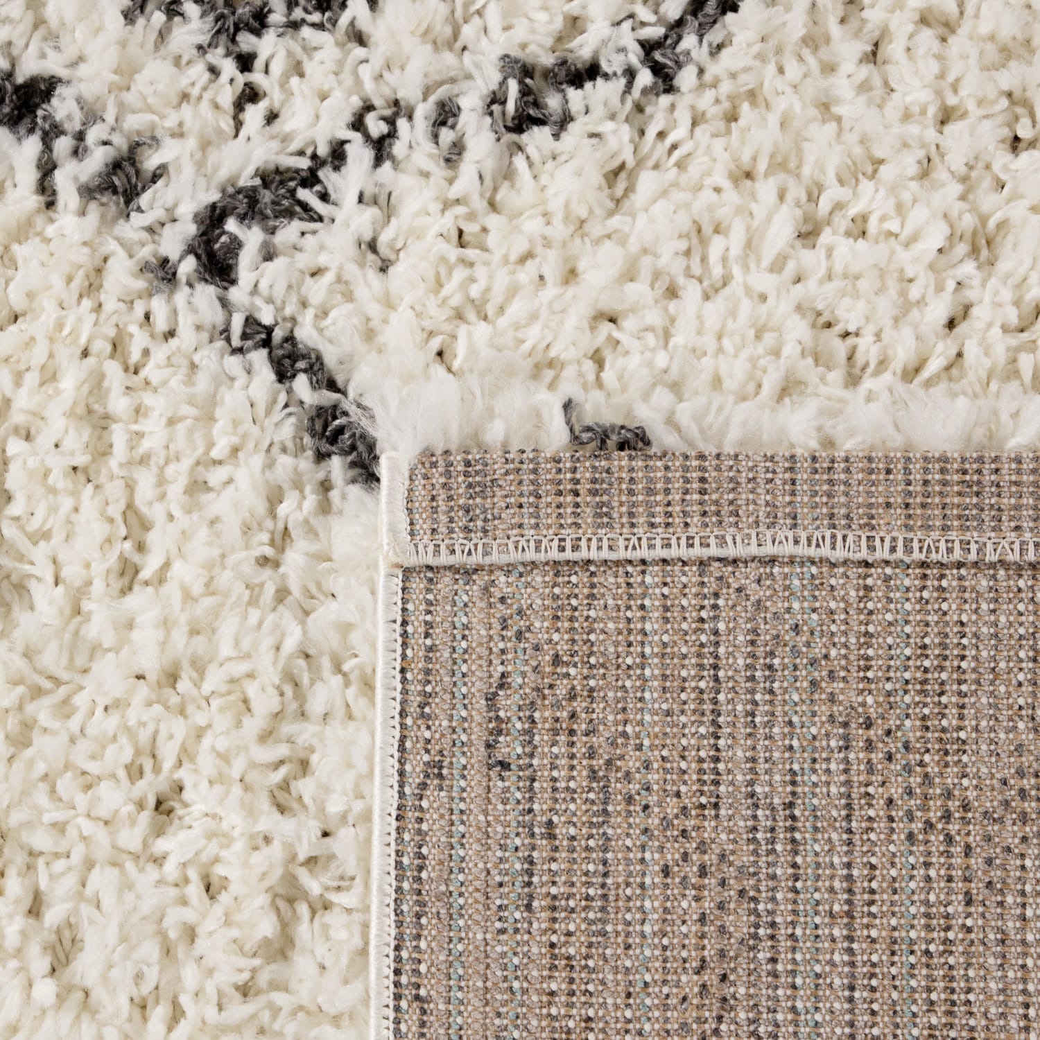 Shaggyteppich Kalmar Creme-Anthrazit