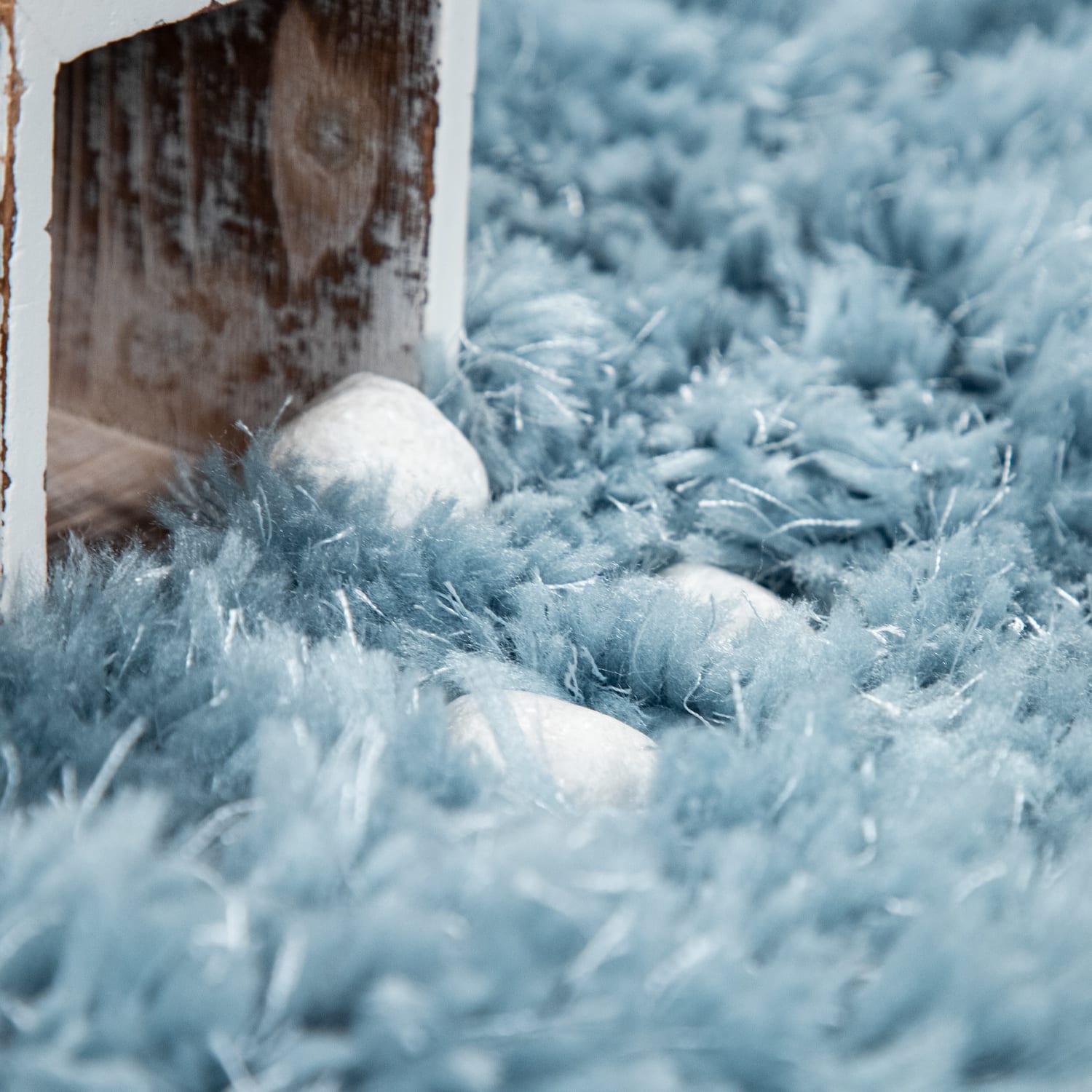 Hochflorteppich Akumal Türkis