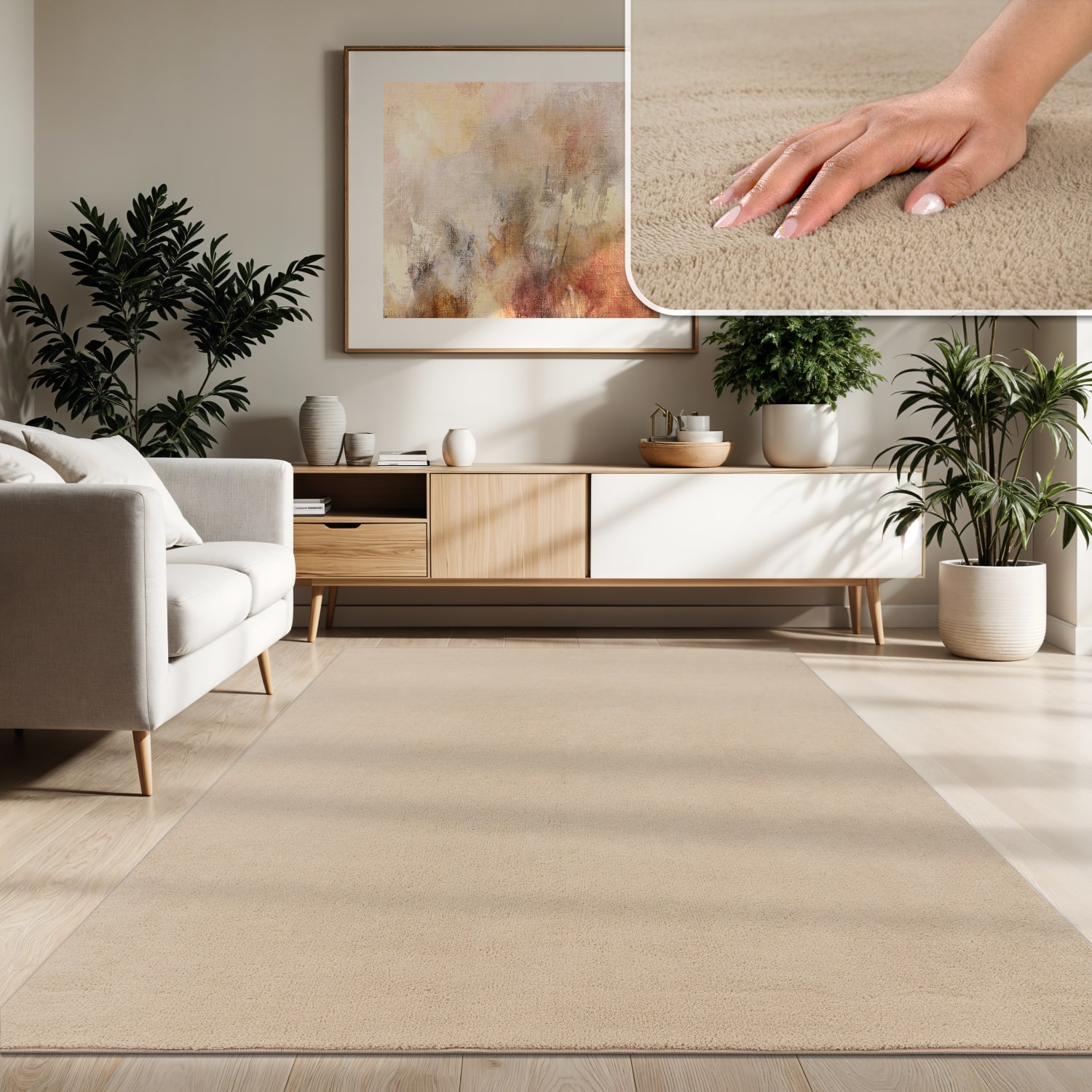 Teppich Cadiz Dunkel-Beige