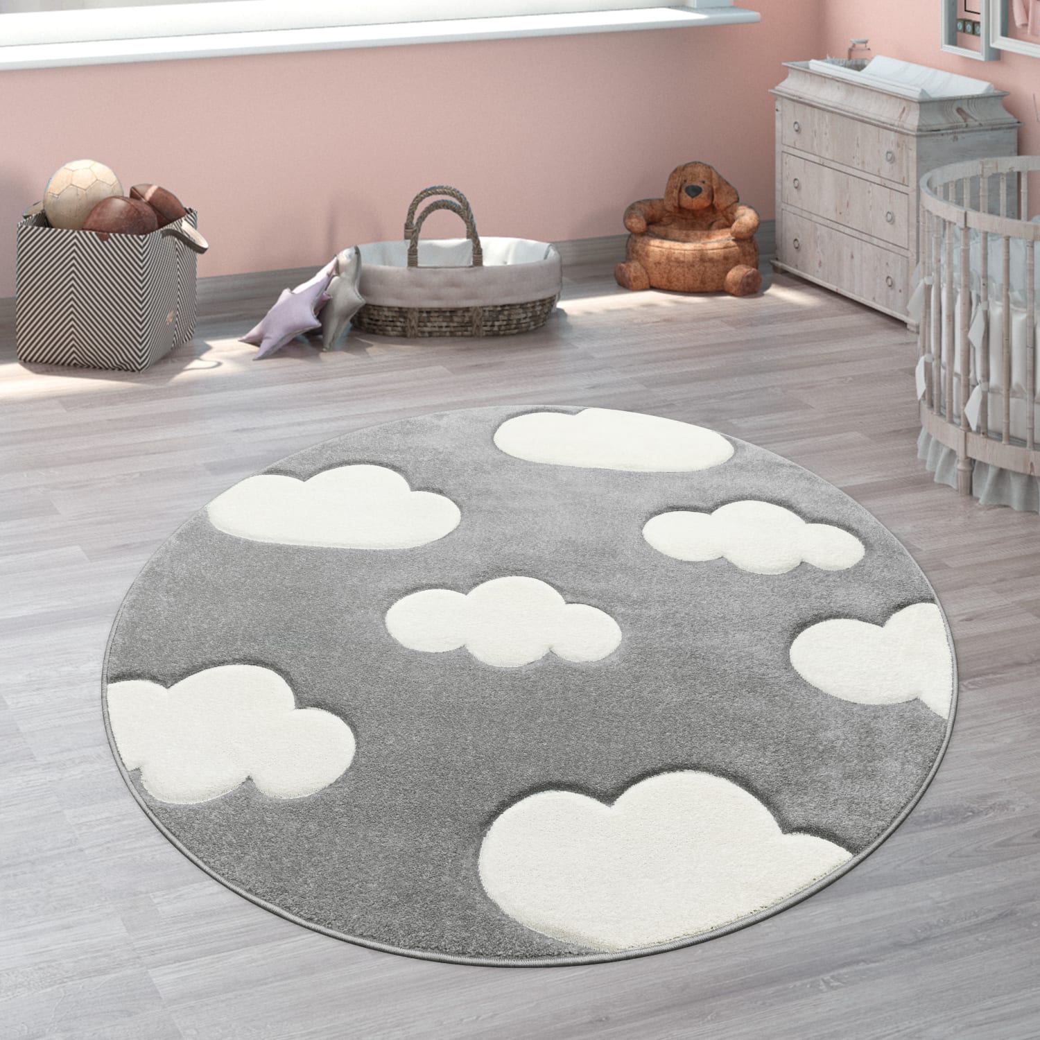 Kinder-Teppich Cosmo Grau