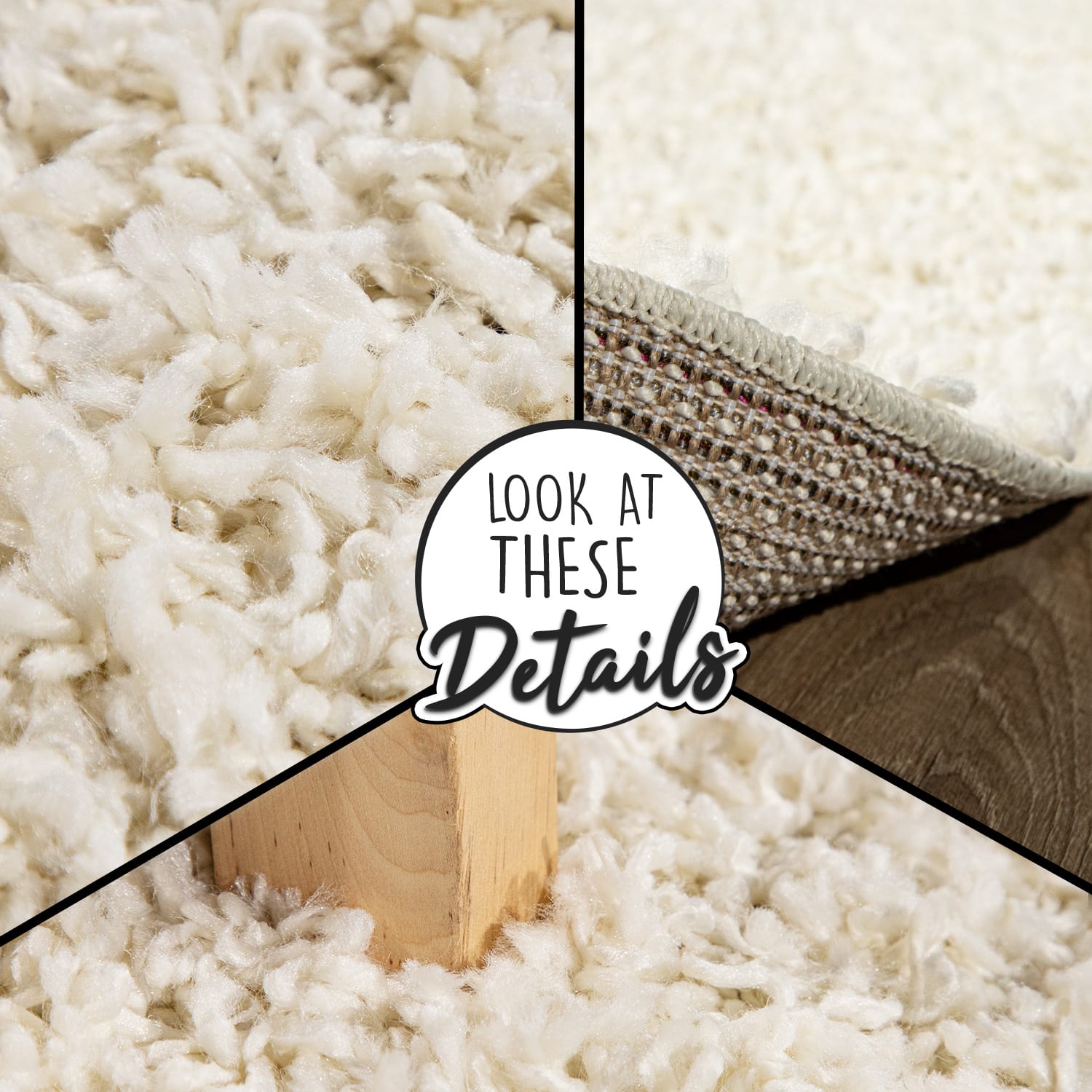 Shaggyteppich Sky Creme