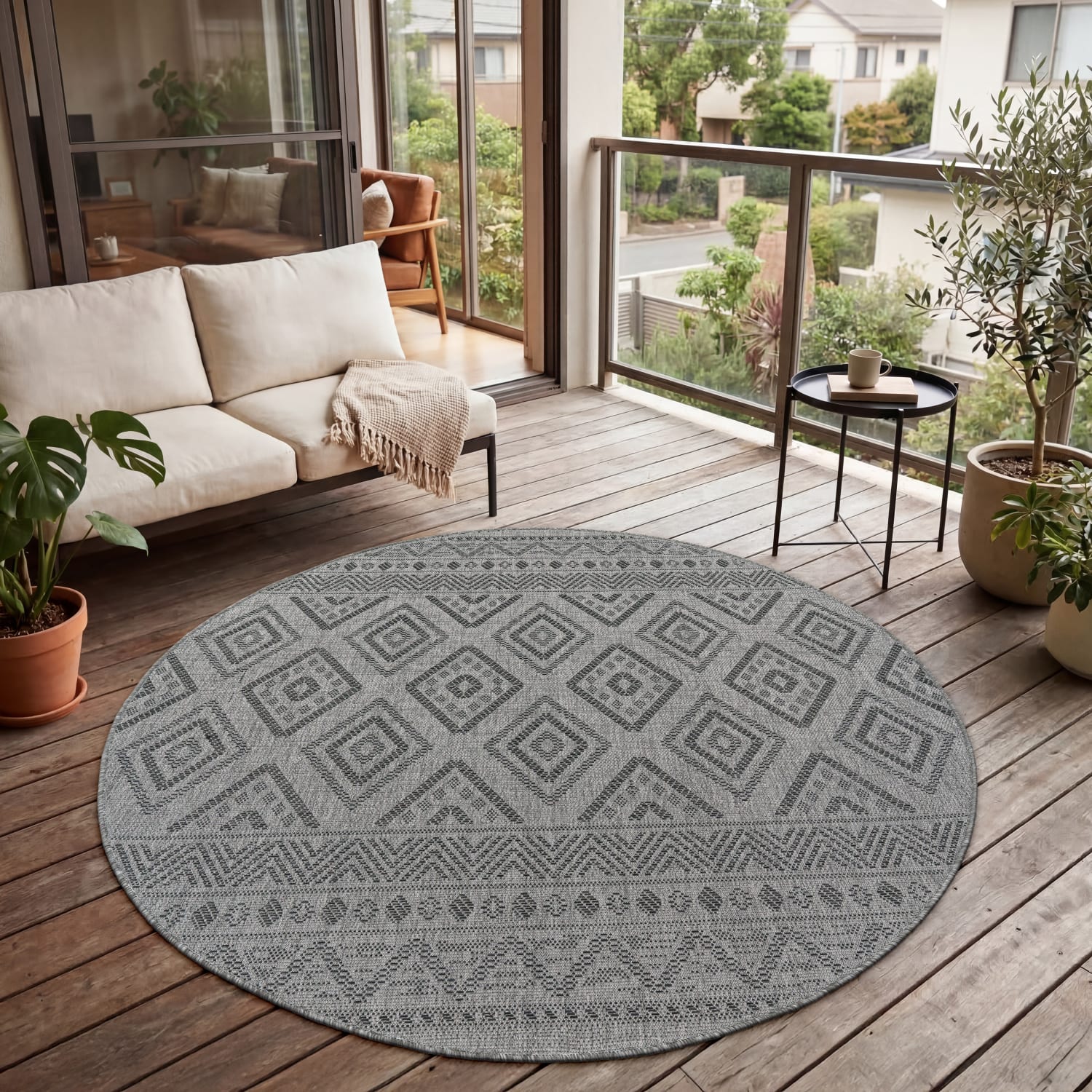 In- & Outdoor-Teppich Vermont Anthrazit
