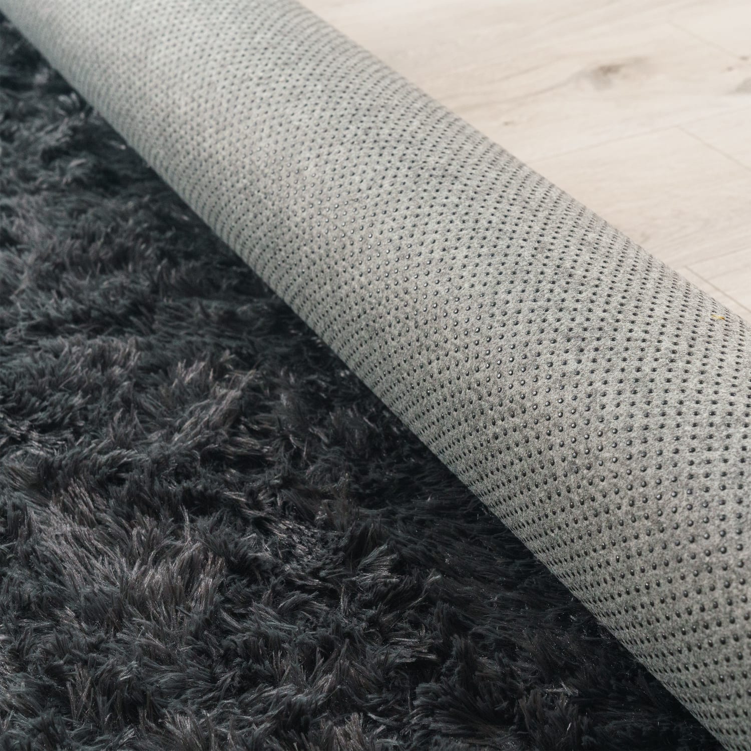 Hochflorteppich Silky Anthrazit