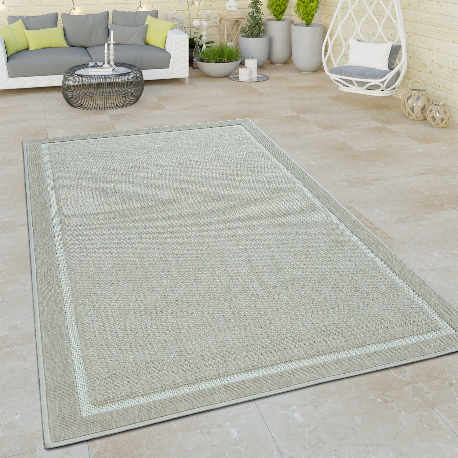 In- & Outdoor-Teppich Brugge Beige