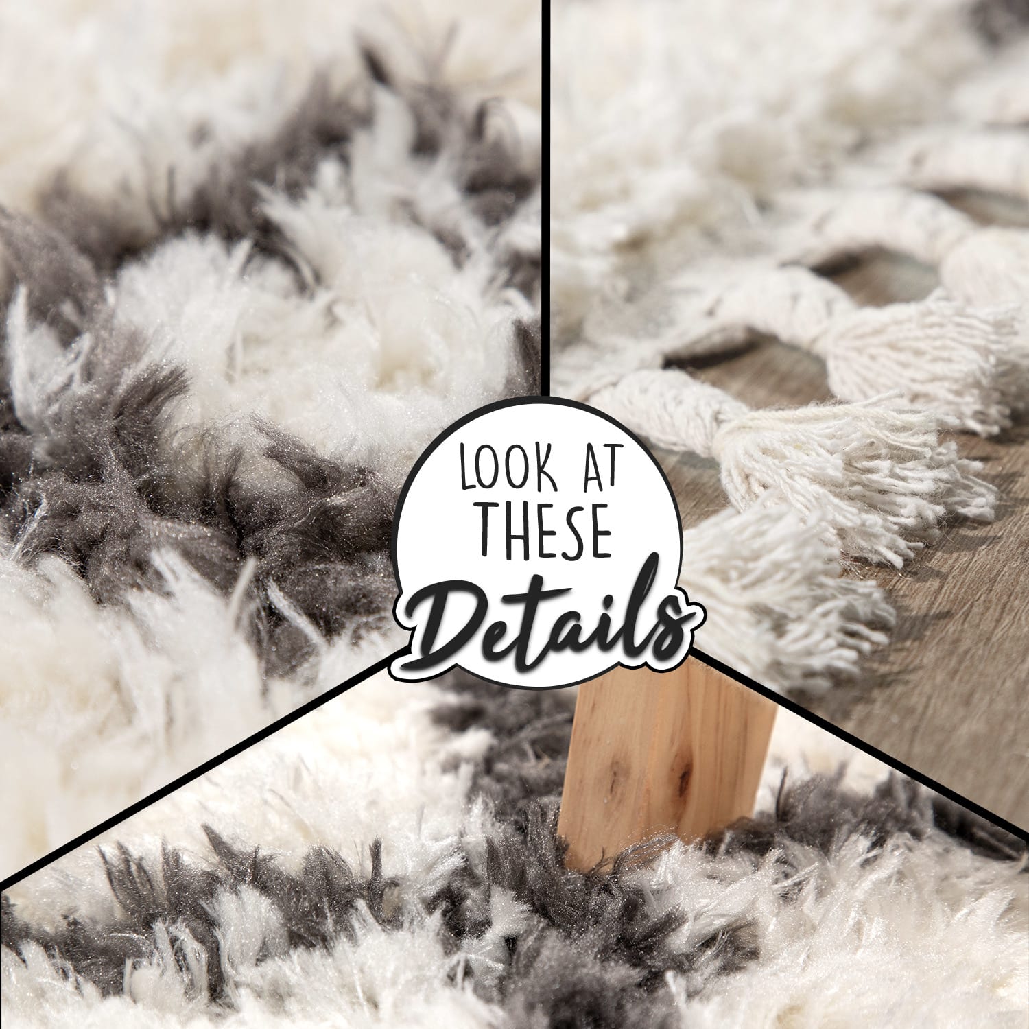 Hochflorteppich Orebro Creme