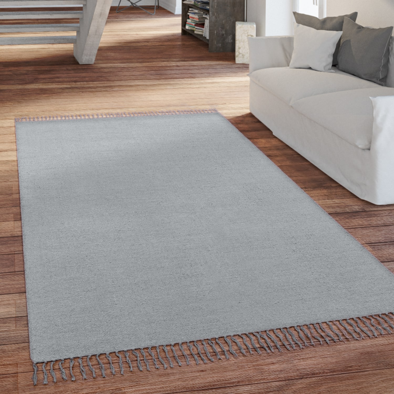 Flachgeweber Teppich Summer Breeze Grau