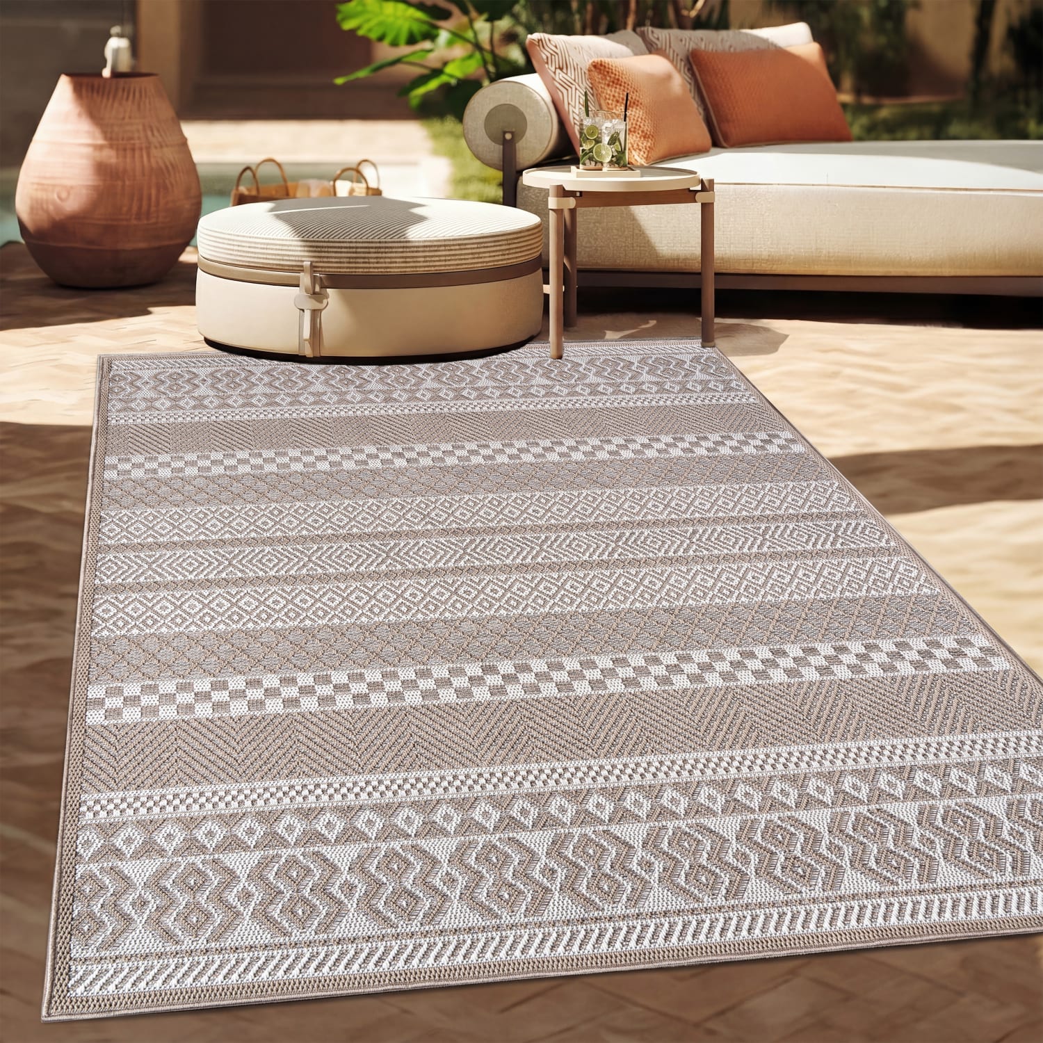 In- & Outdoor-Teppich Vermont Beige