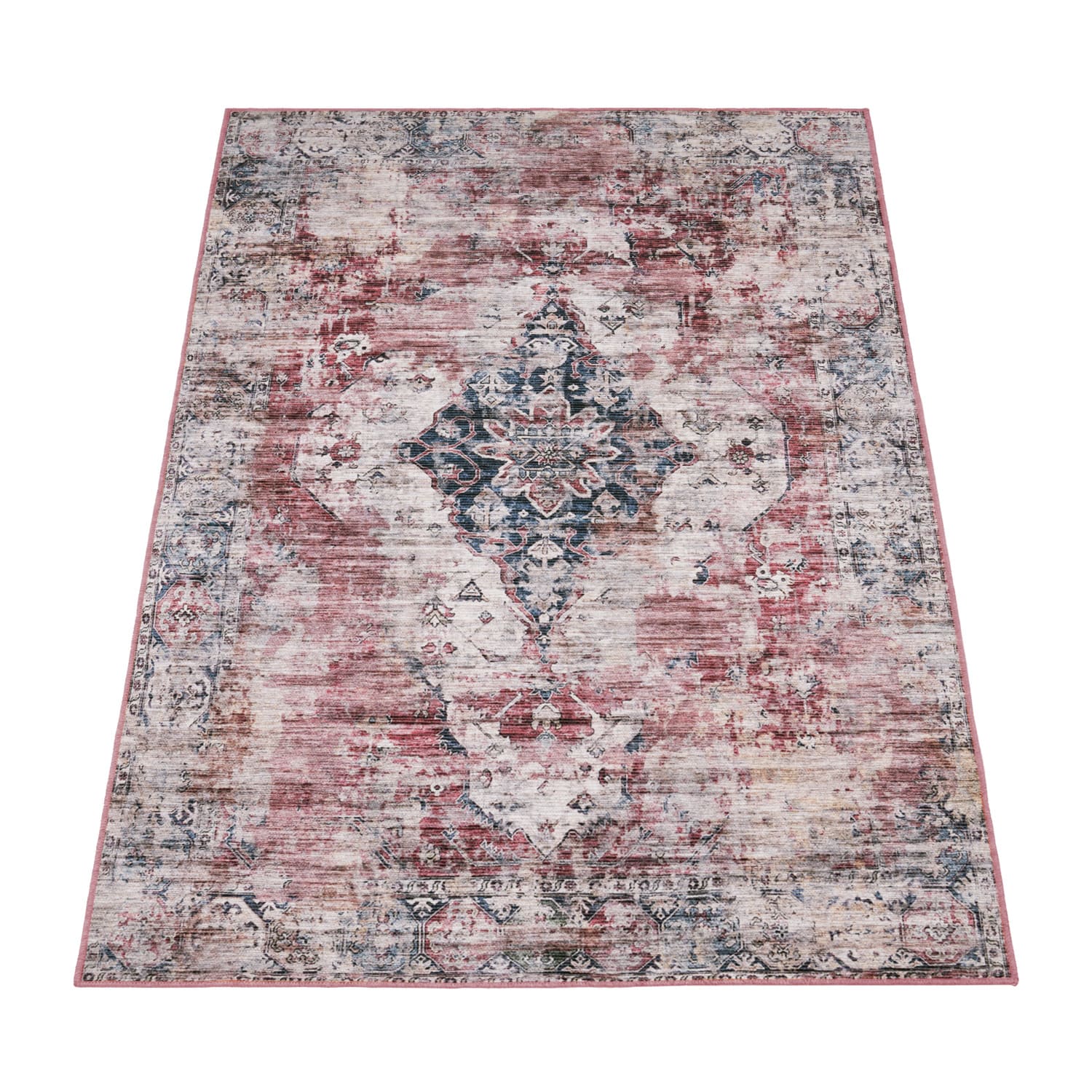 Teppich waschbar Lyon Rot