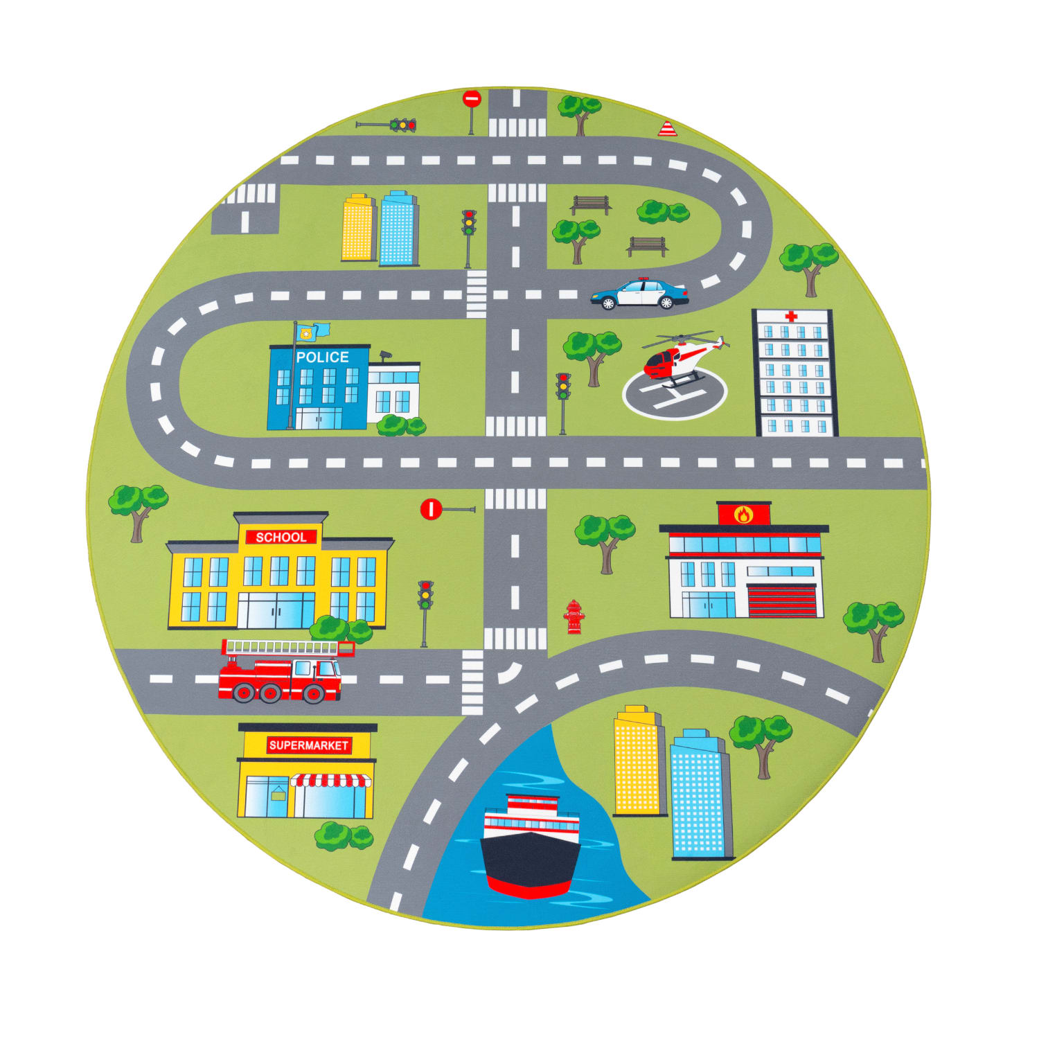 Kinder-Teppich Bino Grün