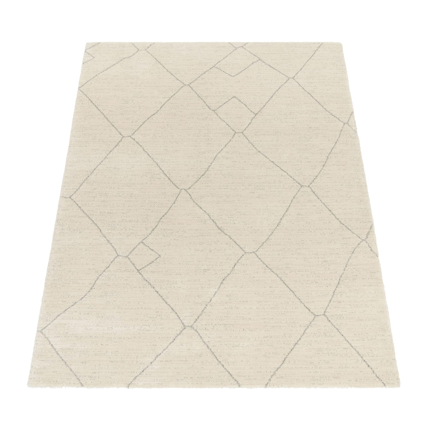 Moderner-Teppich Helios Creme