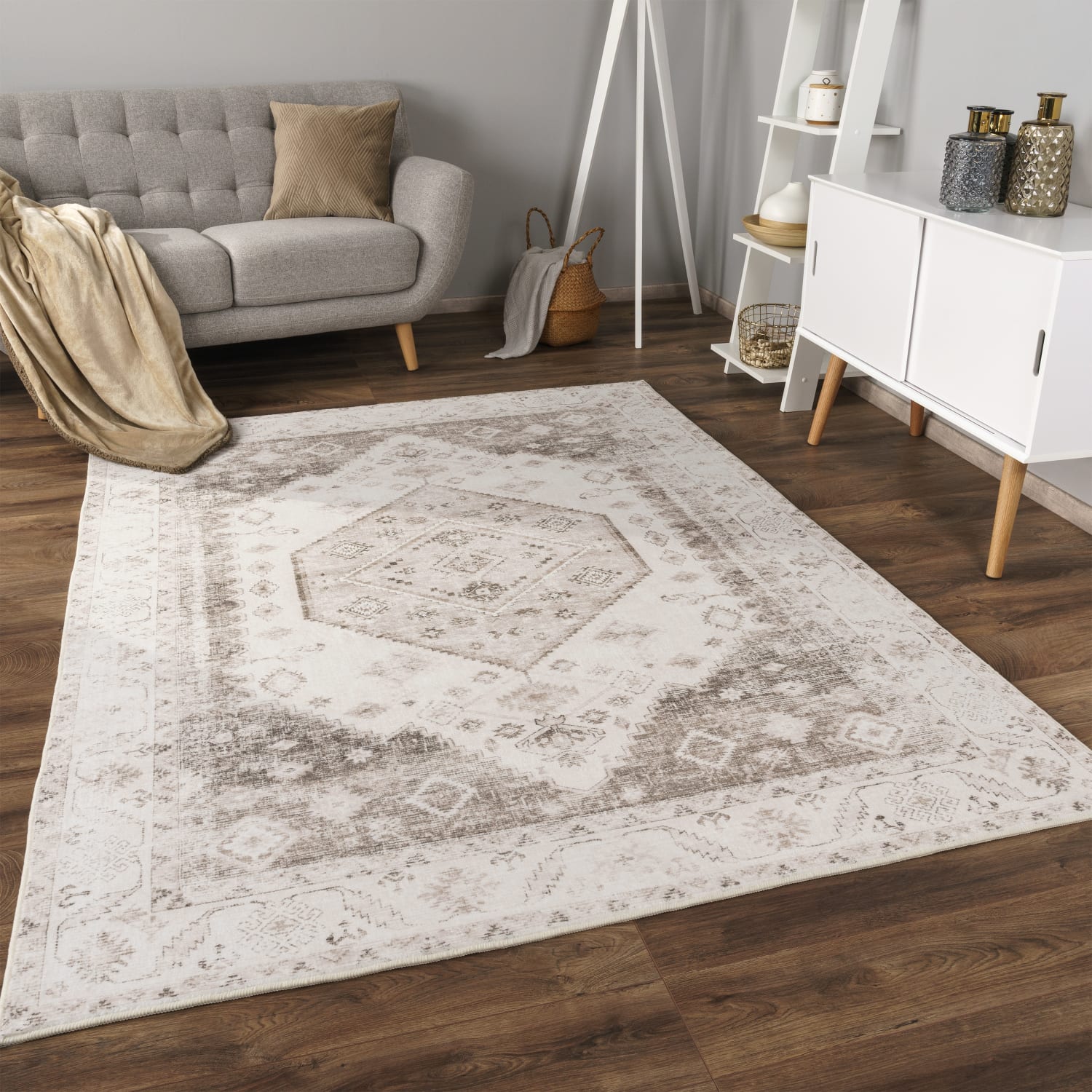 Teppich waschbar Cambridge Beige