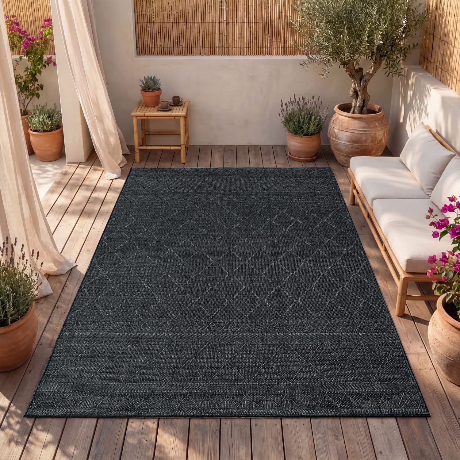In- & Outdoor-Teppich Vermont Anthrazit