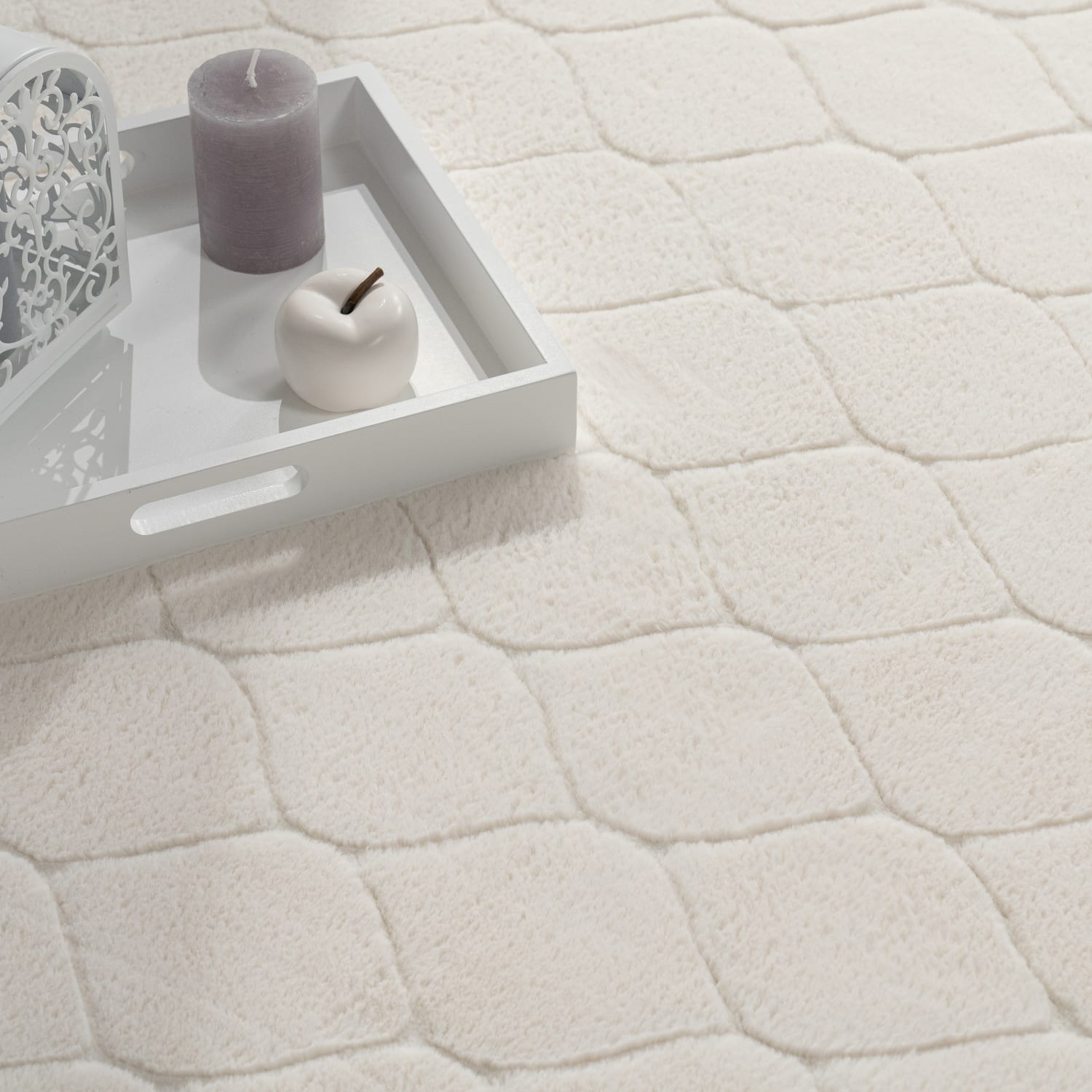 Fell-Teppich Lelystad Creme