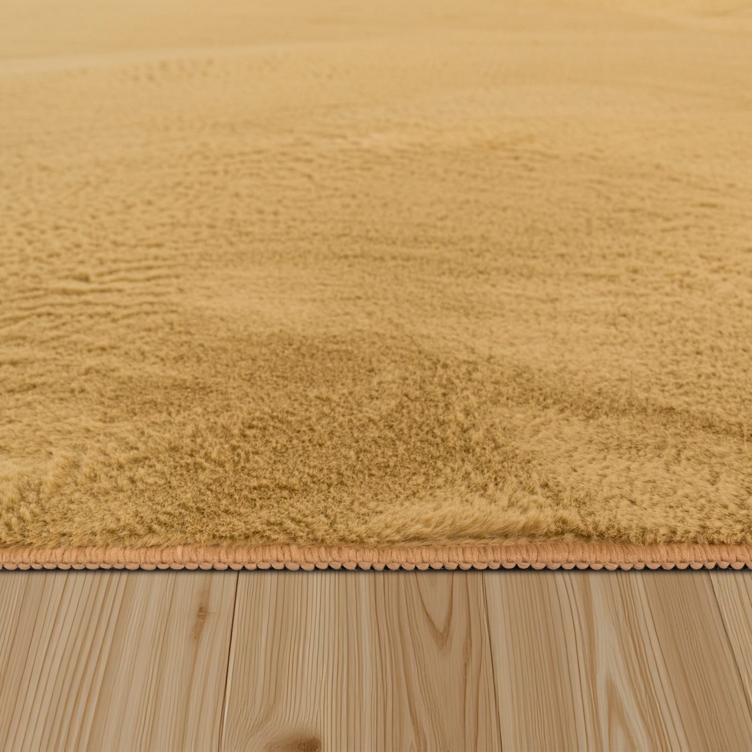 Flauschteppich Soft Gelb