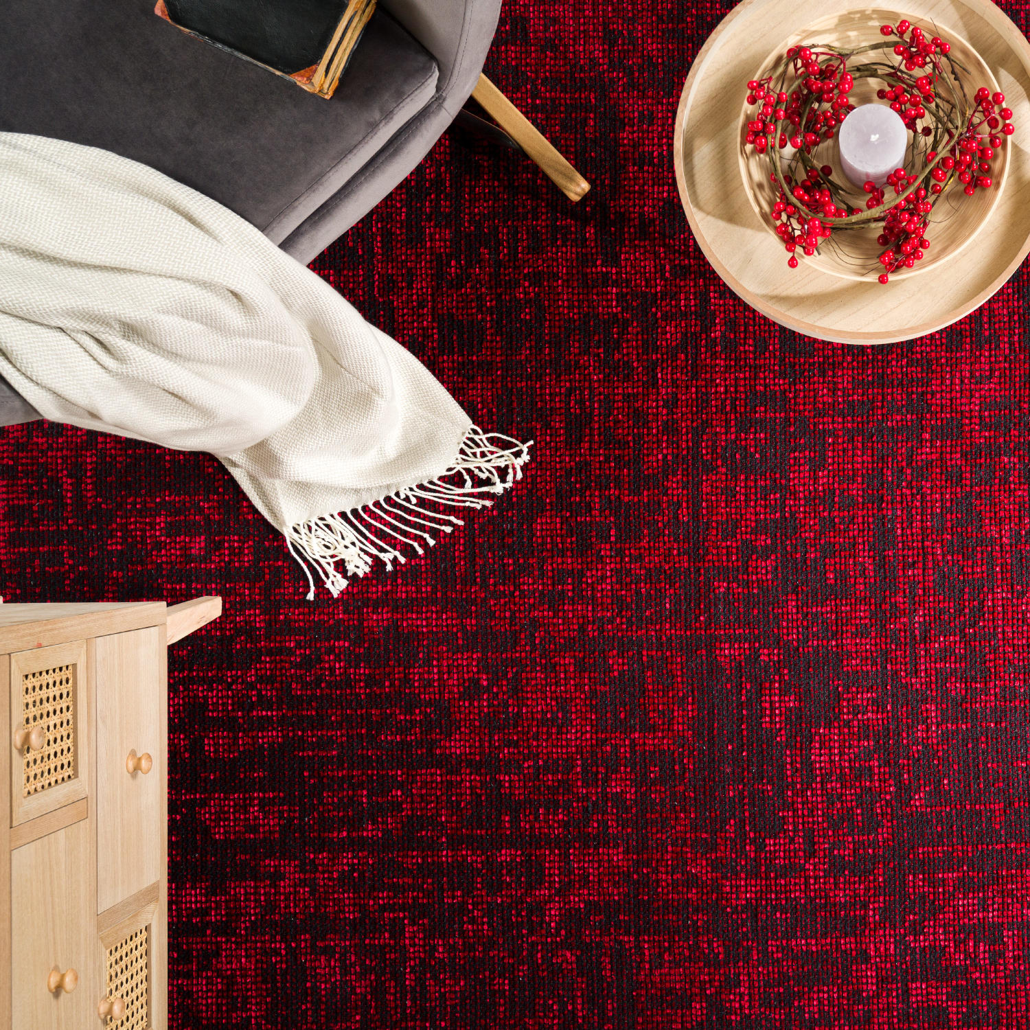 Teppich Melbourne Rot