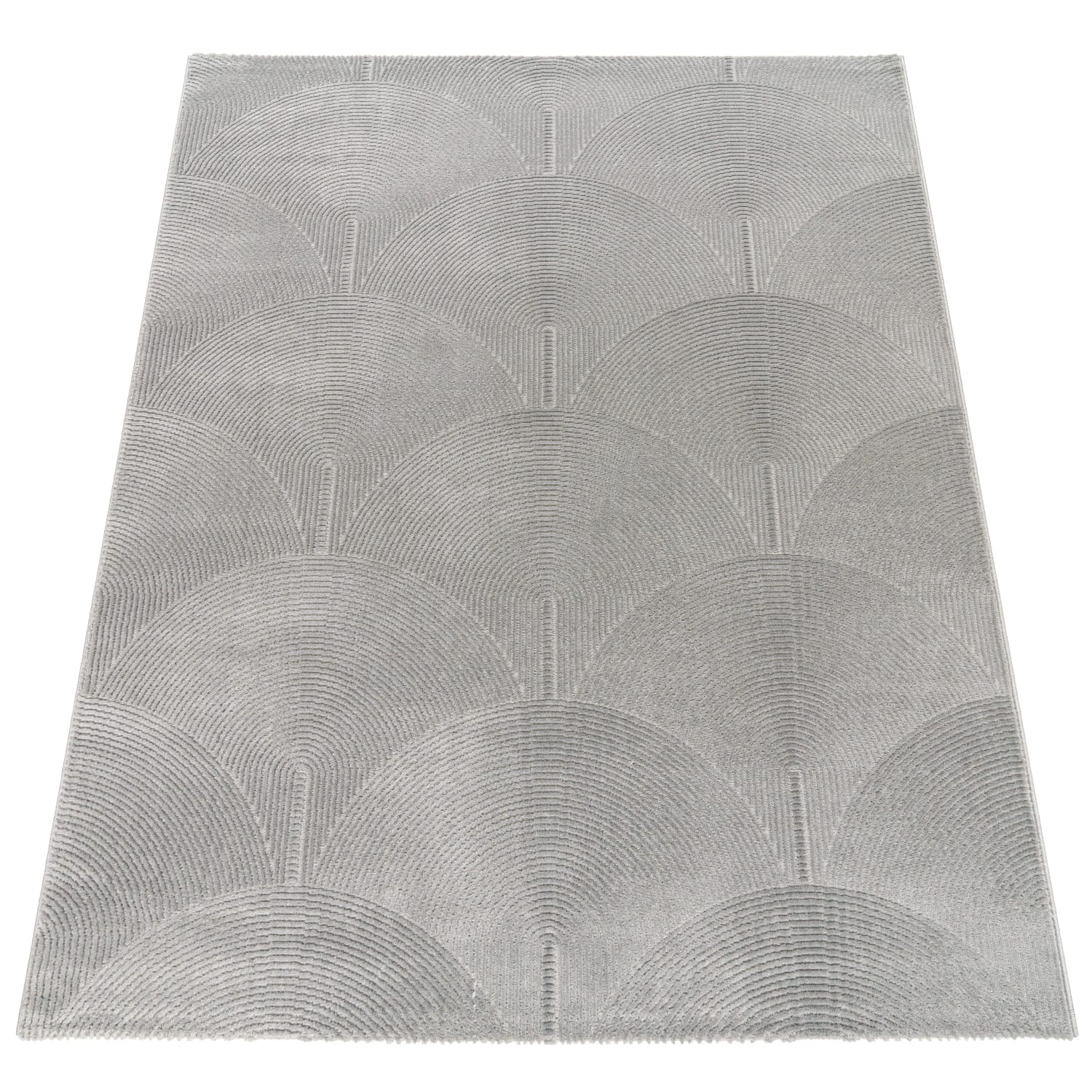 Moderner-Teppich Tinos Anthrazit