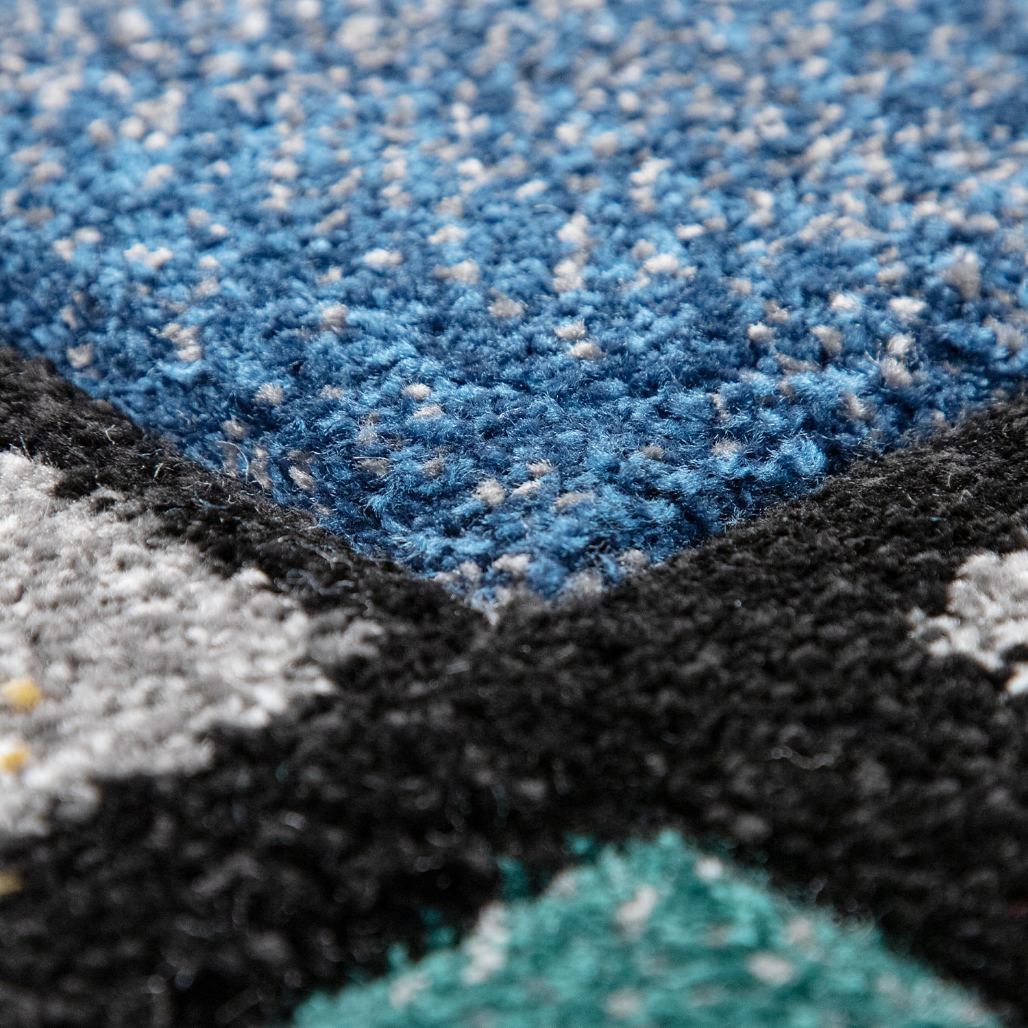 Moderner-Teppich Smaragd Mehrfarbig