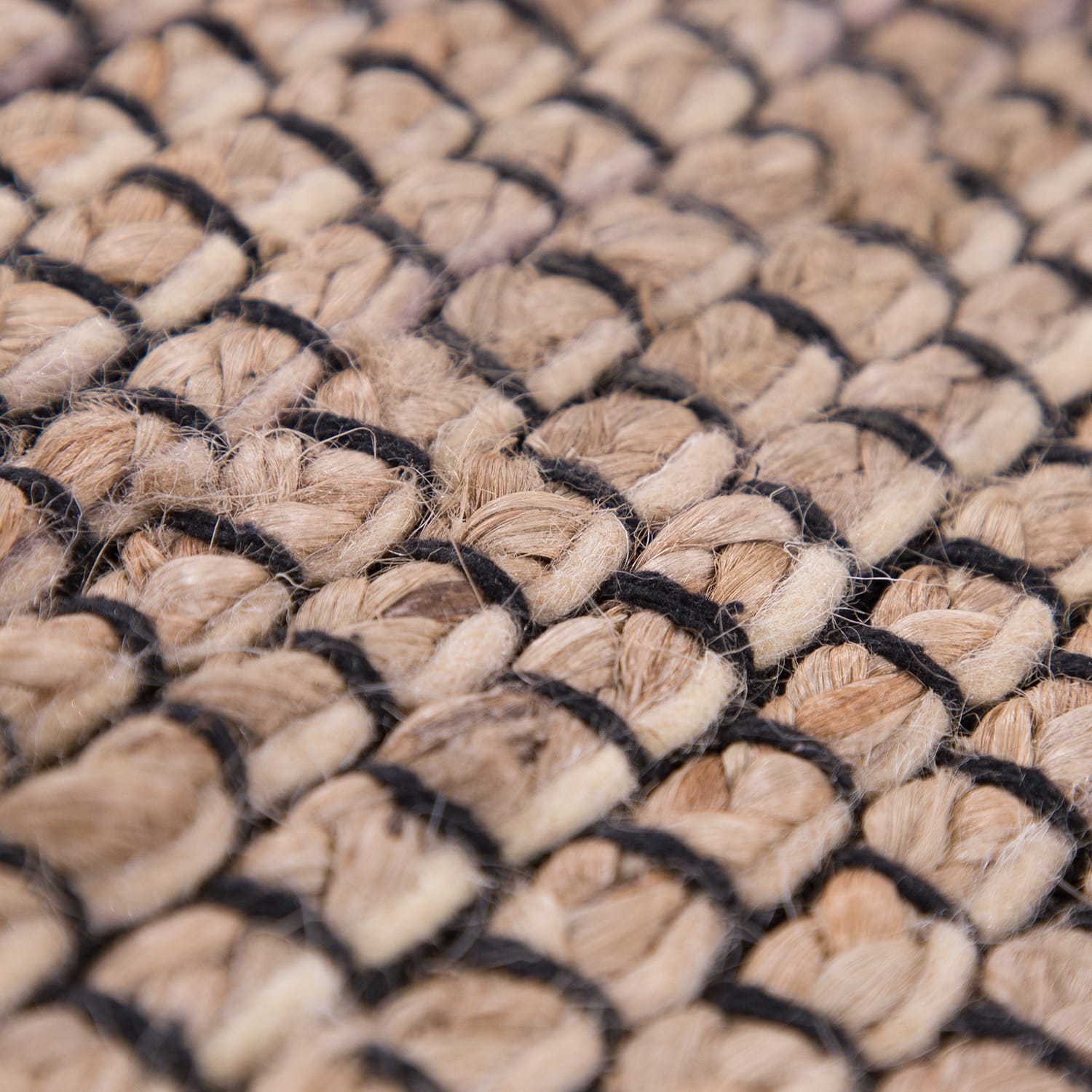 Handgewebter Teppich Odense Beige