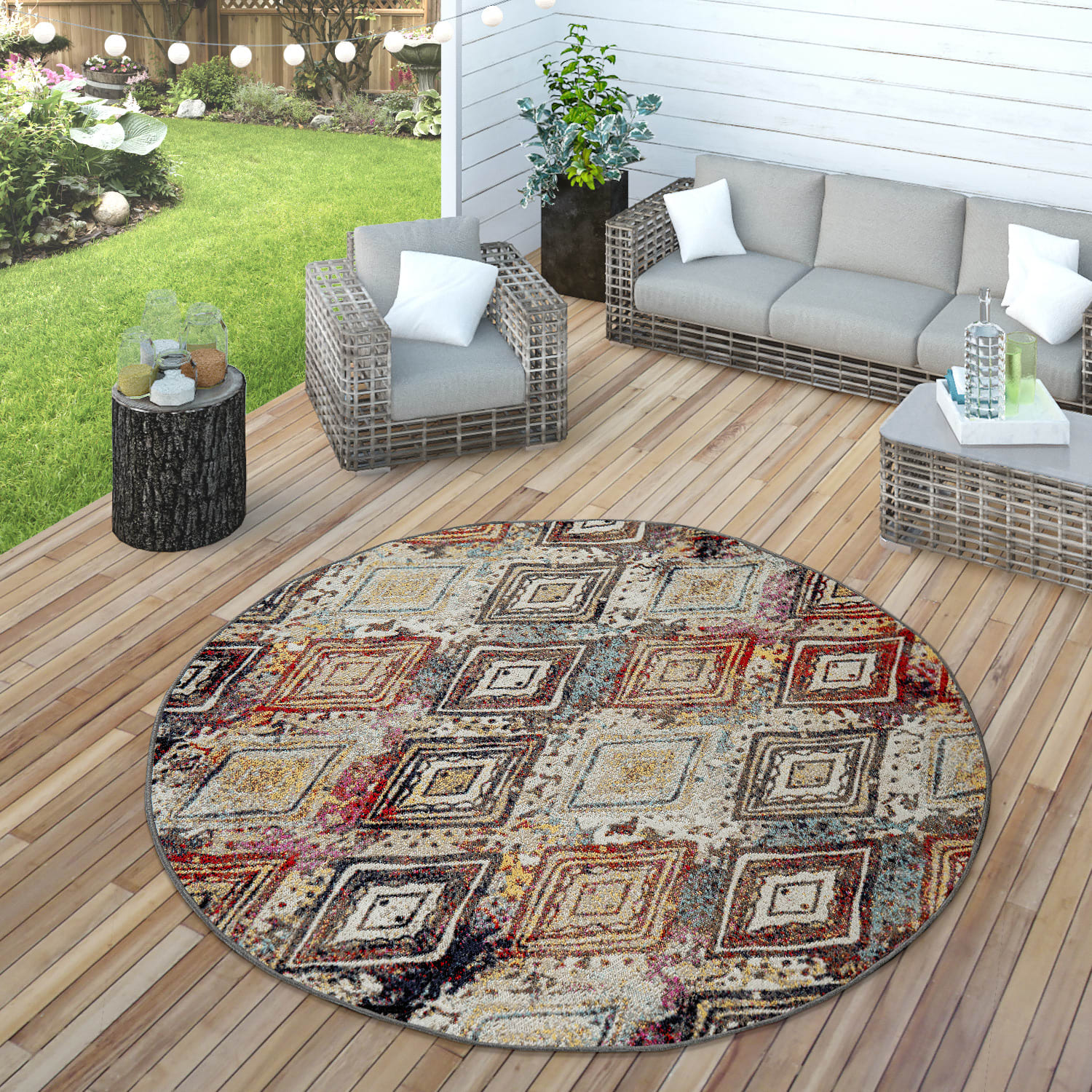 In- & Outdoor-Teppich Artigo Mehrfarbig