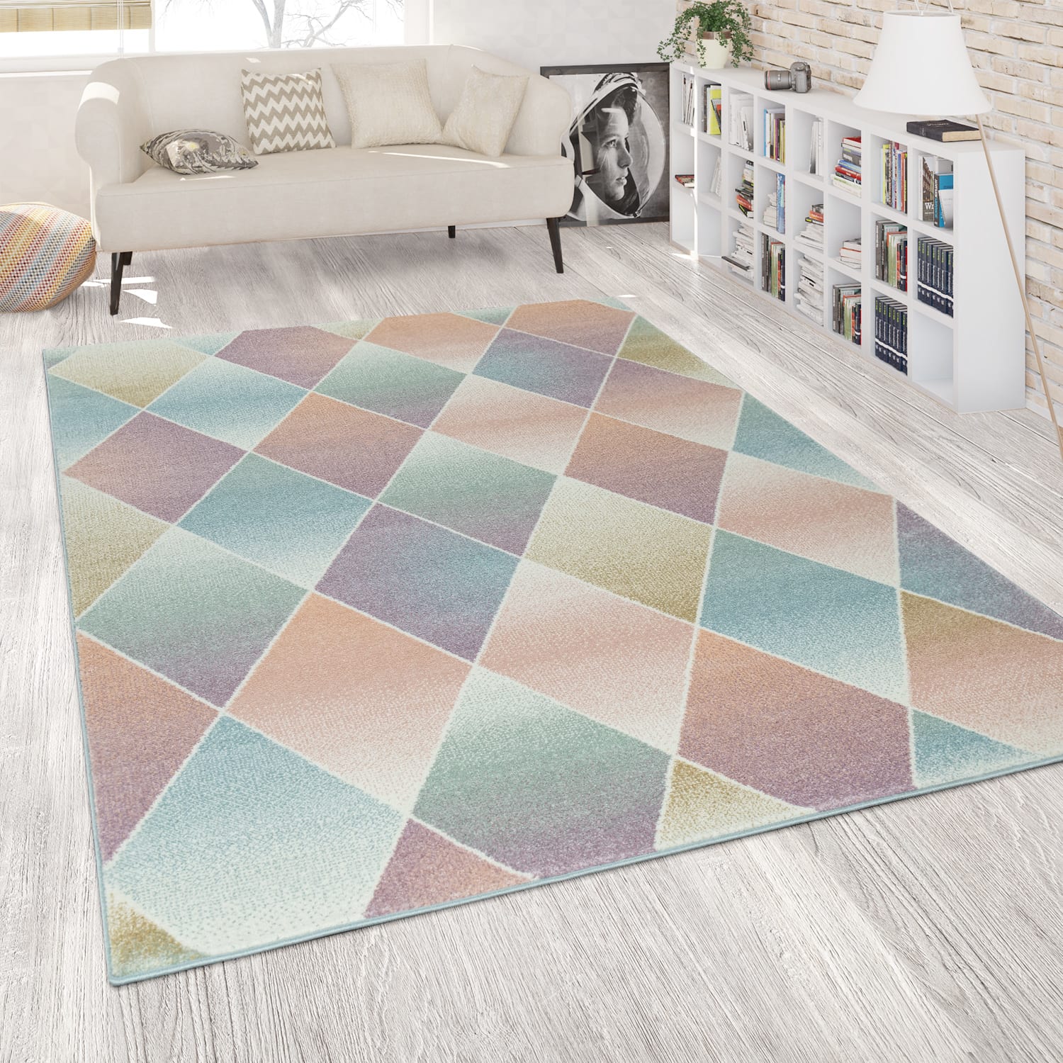 Moderner-Teppich Kosy Mehrfarbig
