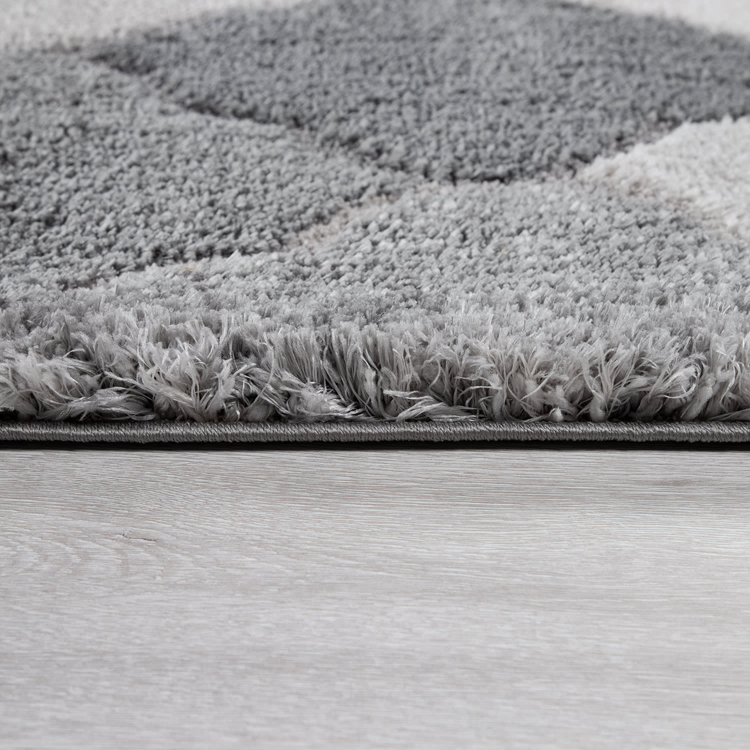 Hochflorteppich Ponto Grau