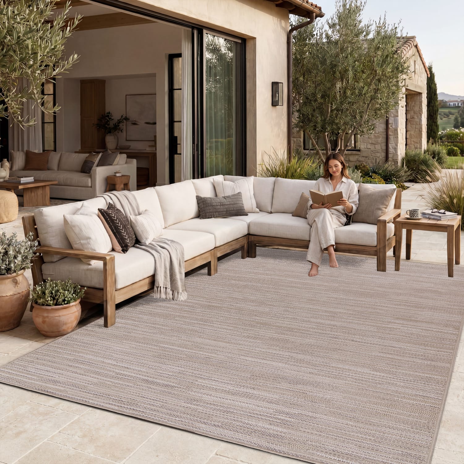 In- & Outdoor-Teppich Vermont Beige
