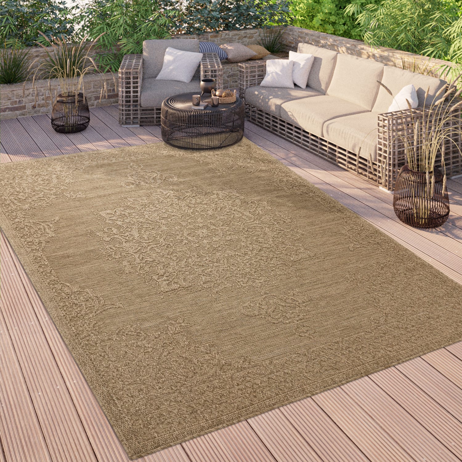 In- & Outdoor-Teppich Rimini Beige