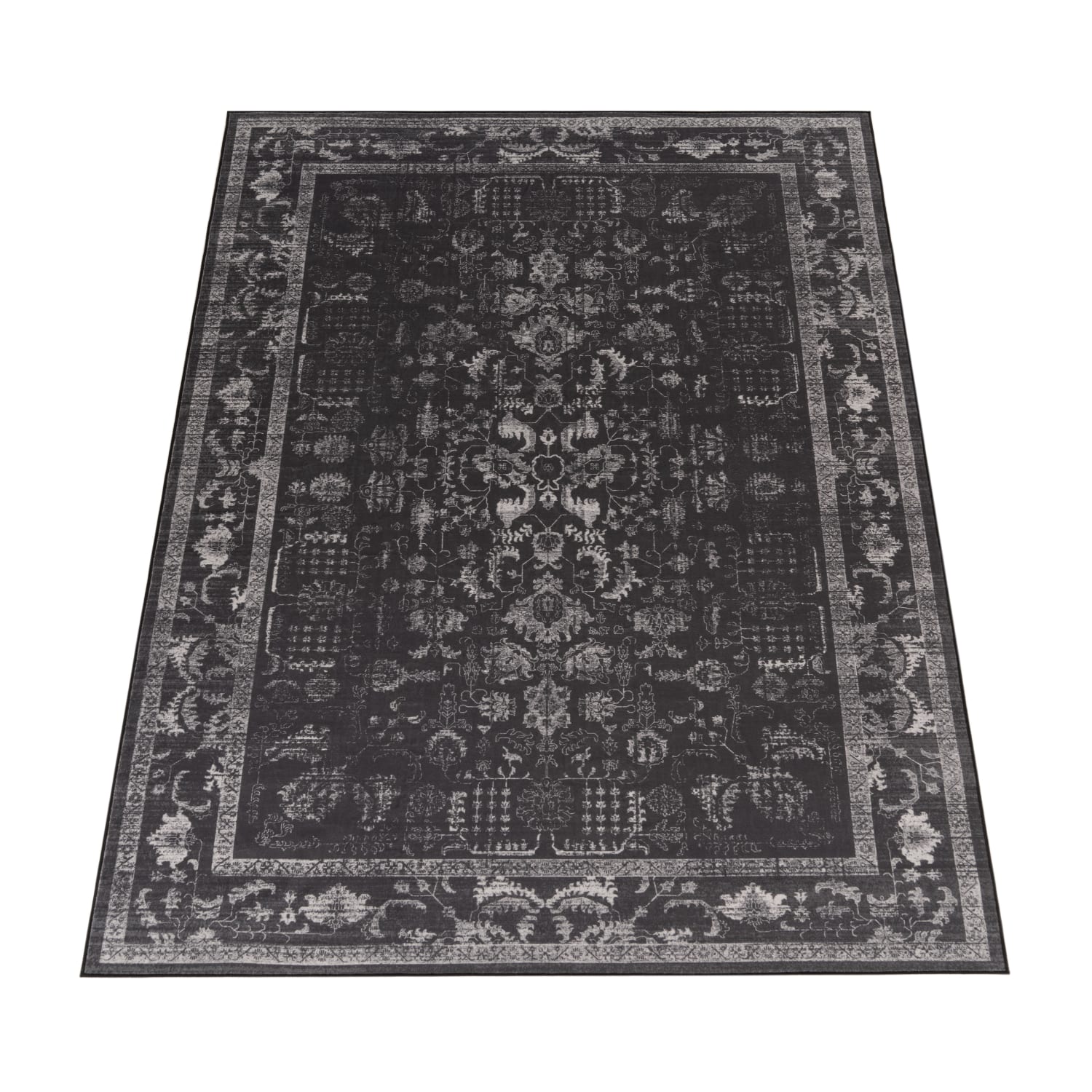 Teppich waschbar Semer Anthrazit