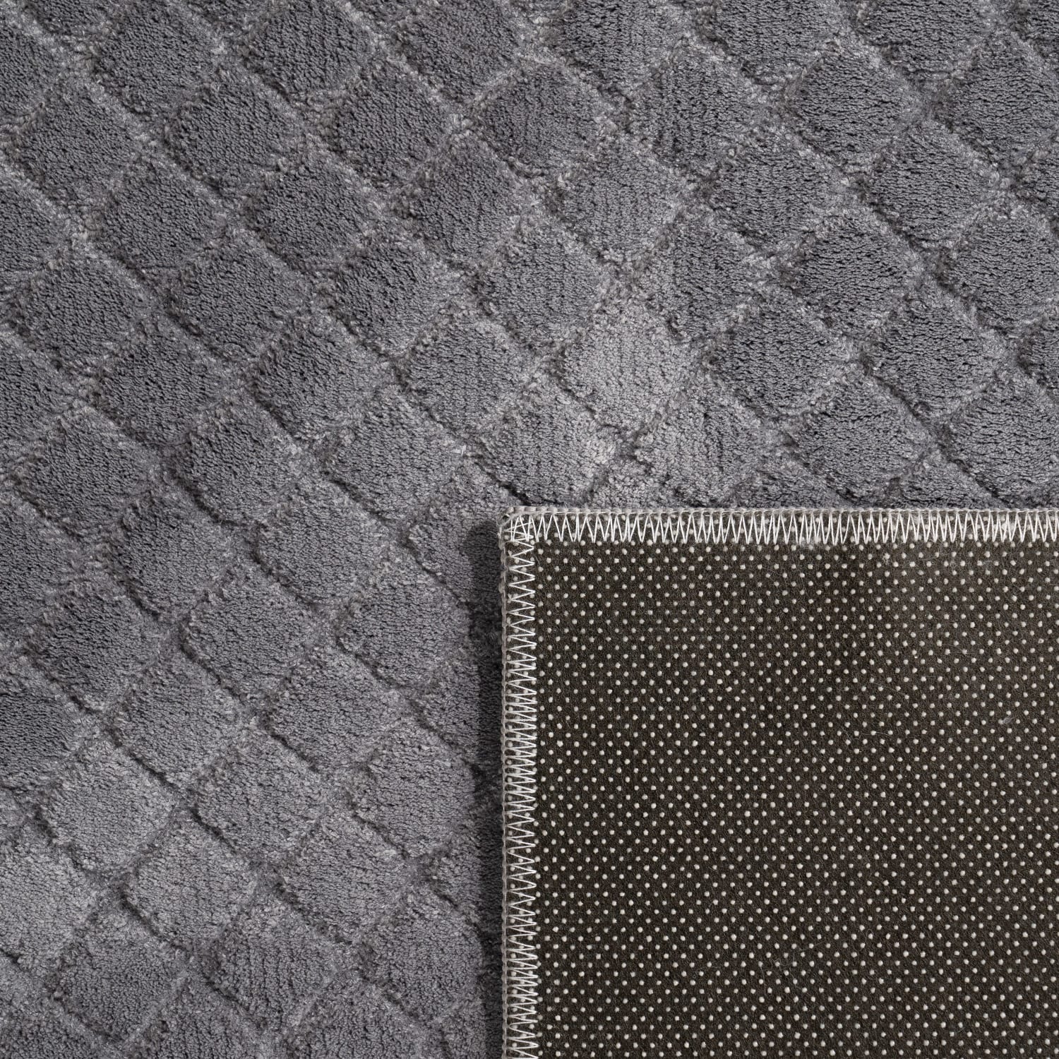 Teppich waschbar Rotterdam Anthrazit