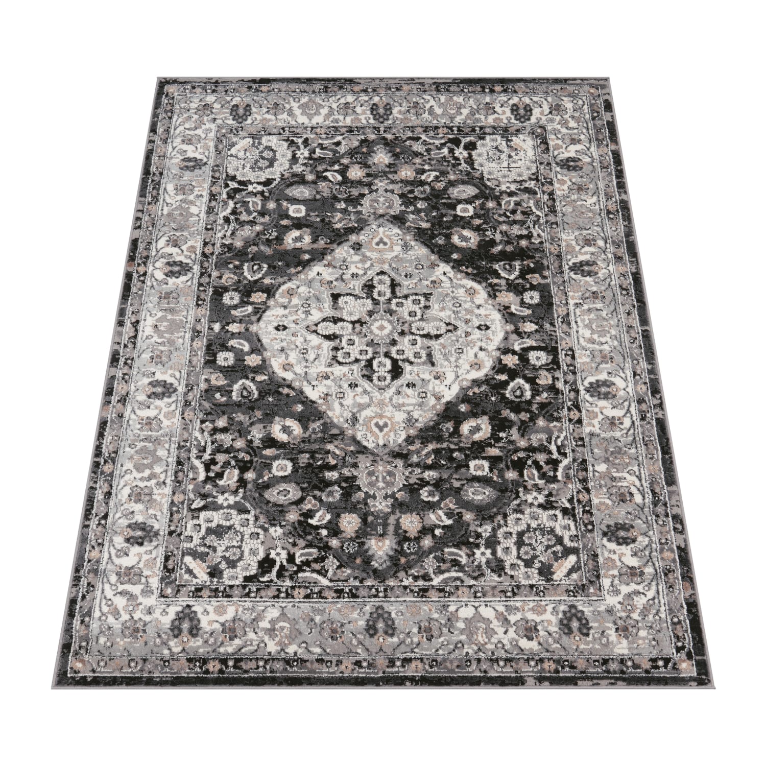 Vintage Teppich Pescara Schwarz