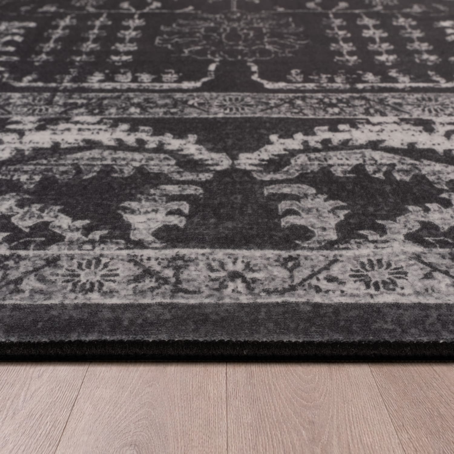 Teppich waschbar Semer Anthrazit