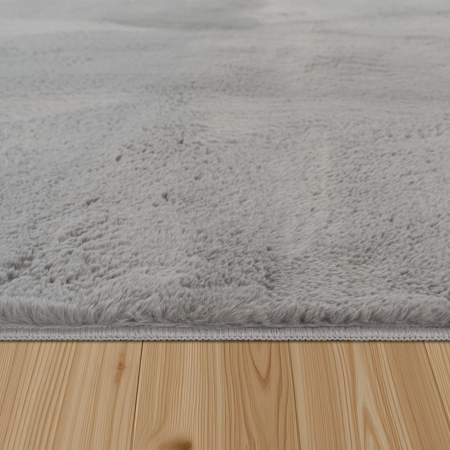 Flauschteppich Soft Grau