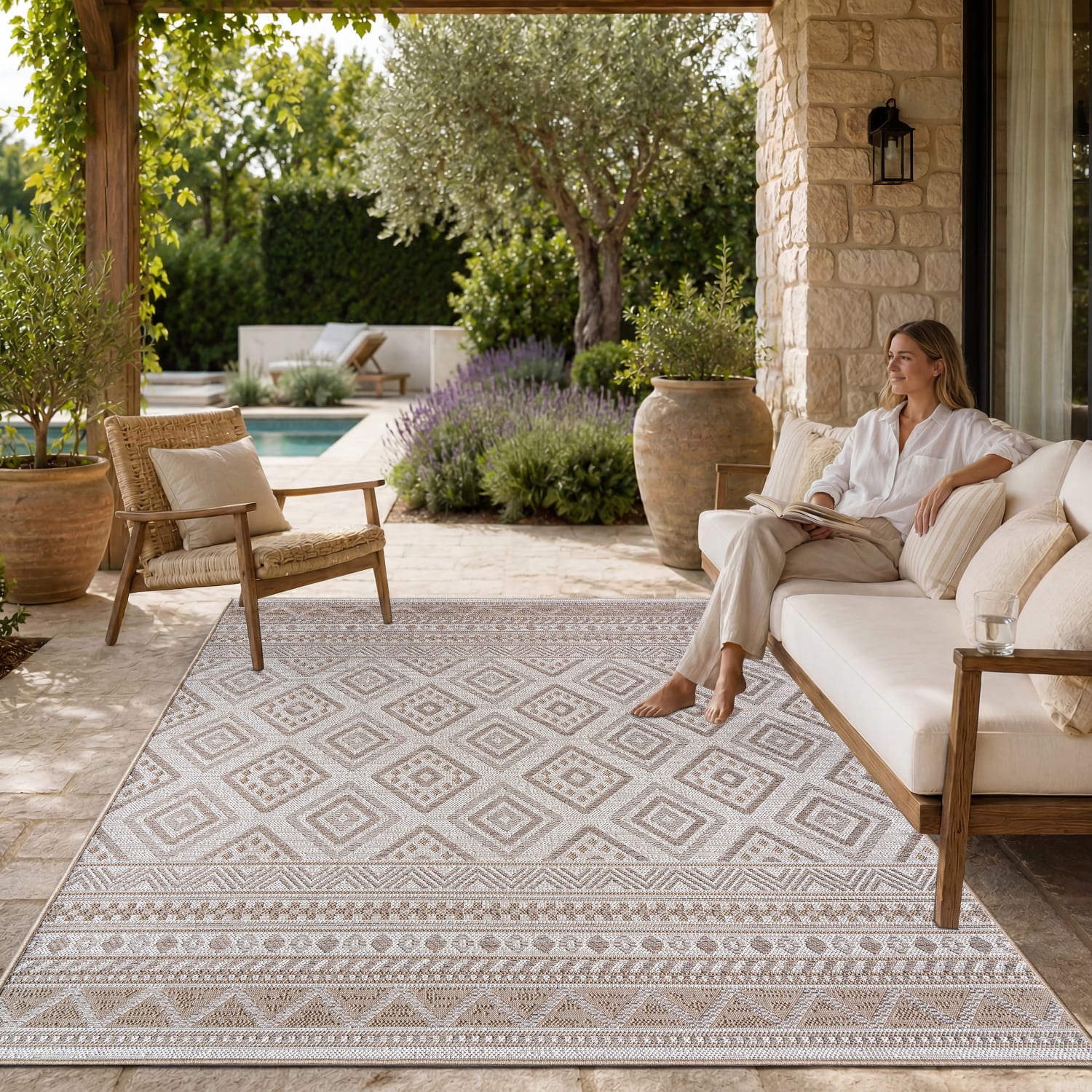 In- & Outdoor-Teppich Vermont Beige