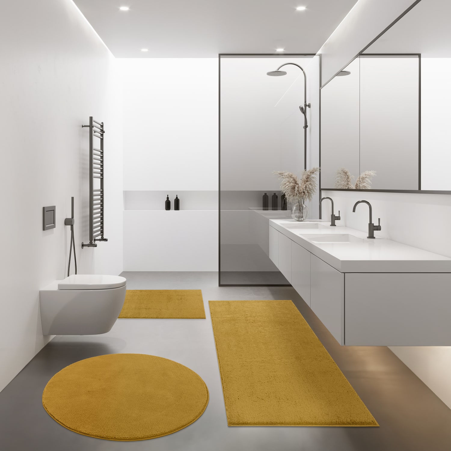 Badematte Kanda Gelb