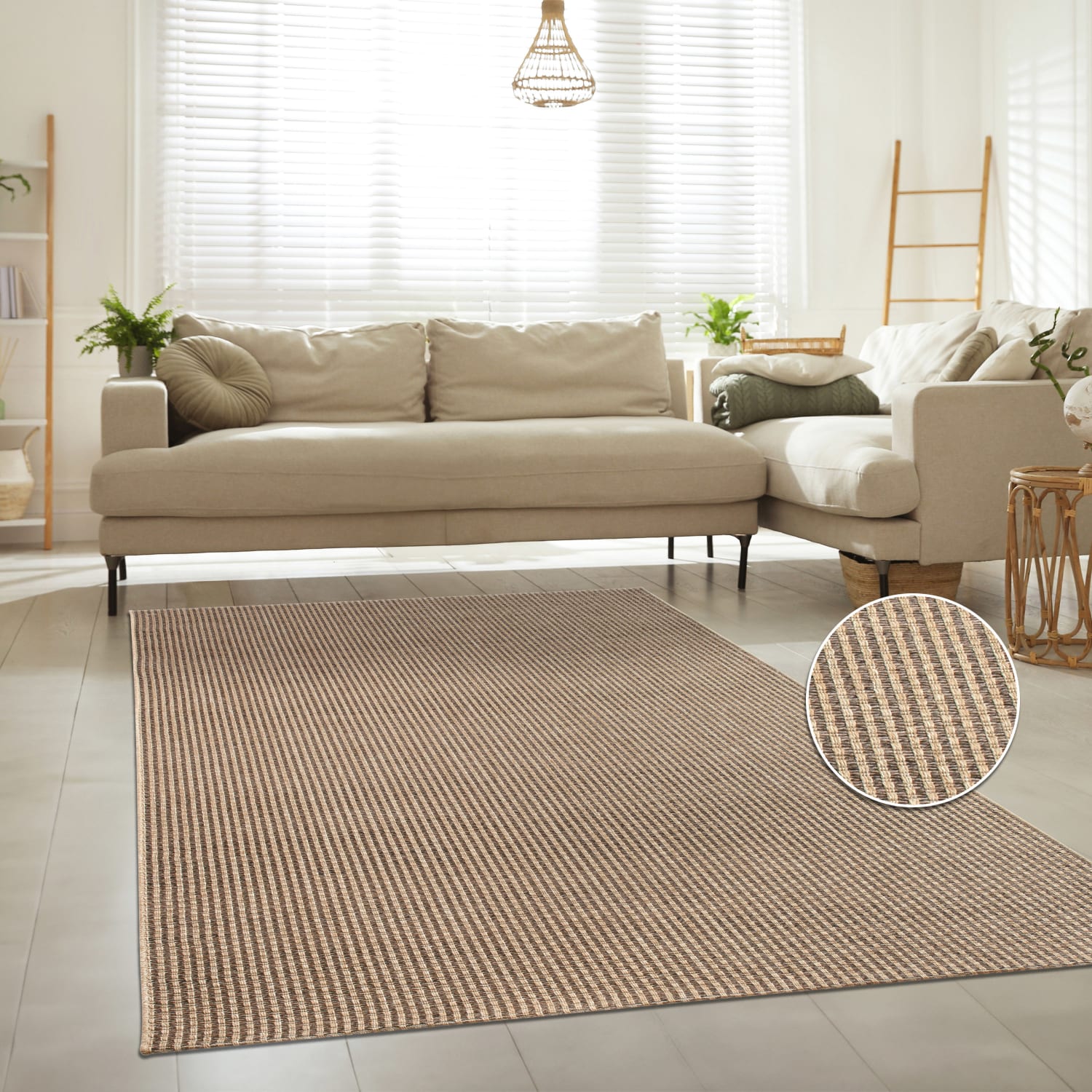 In- & Outdoor-Teppich Waregem Beige