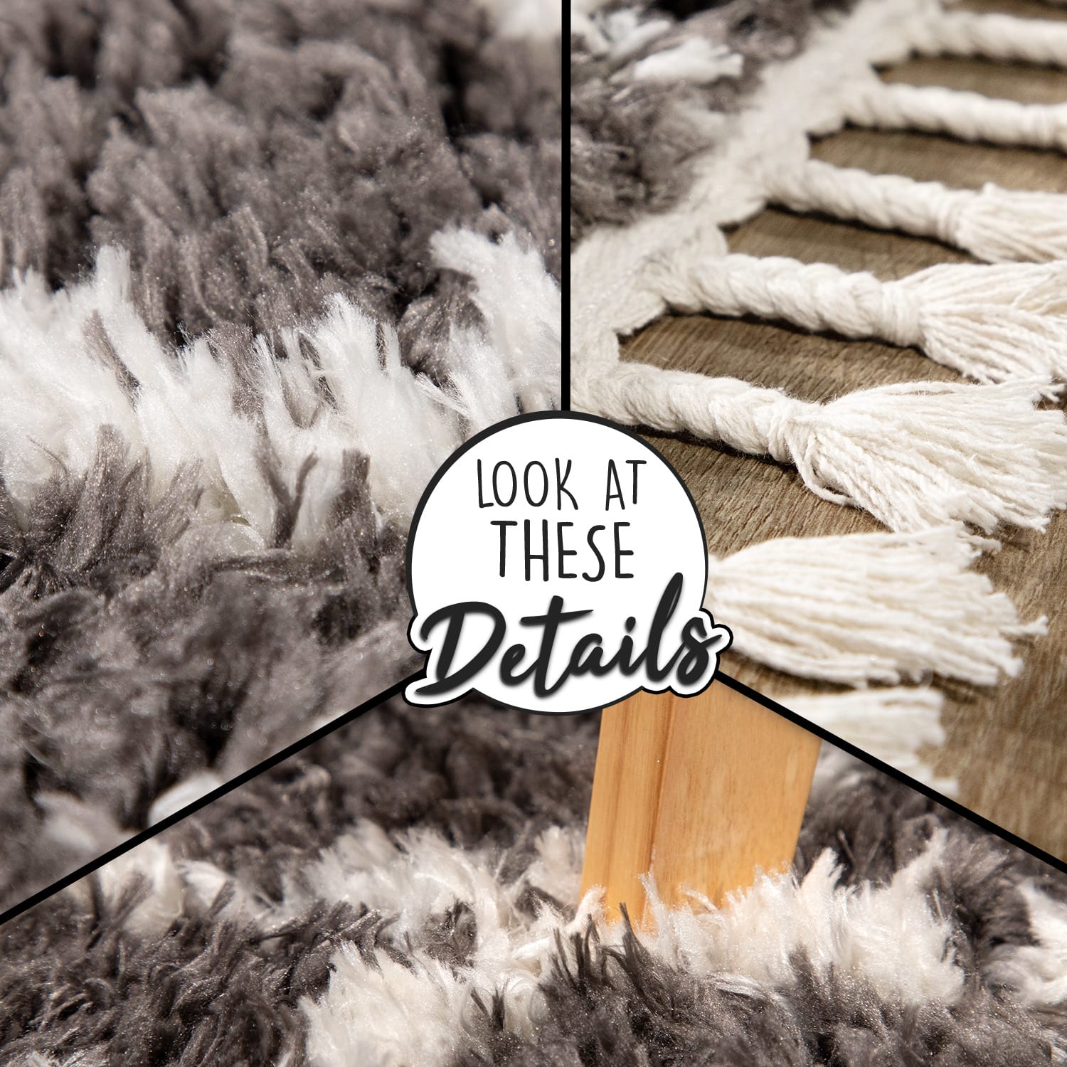 Hochflorteppich Orebro Anthrazit