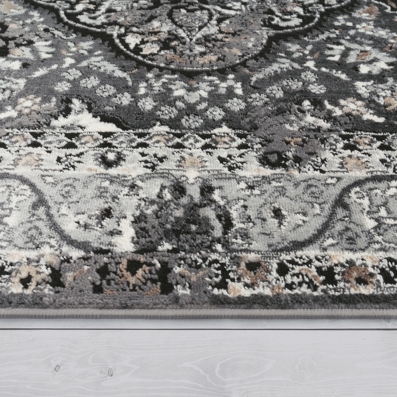 Vintage Teppich Pescara Schwarz