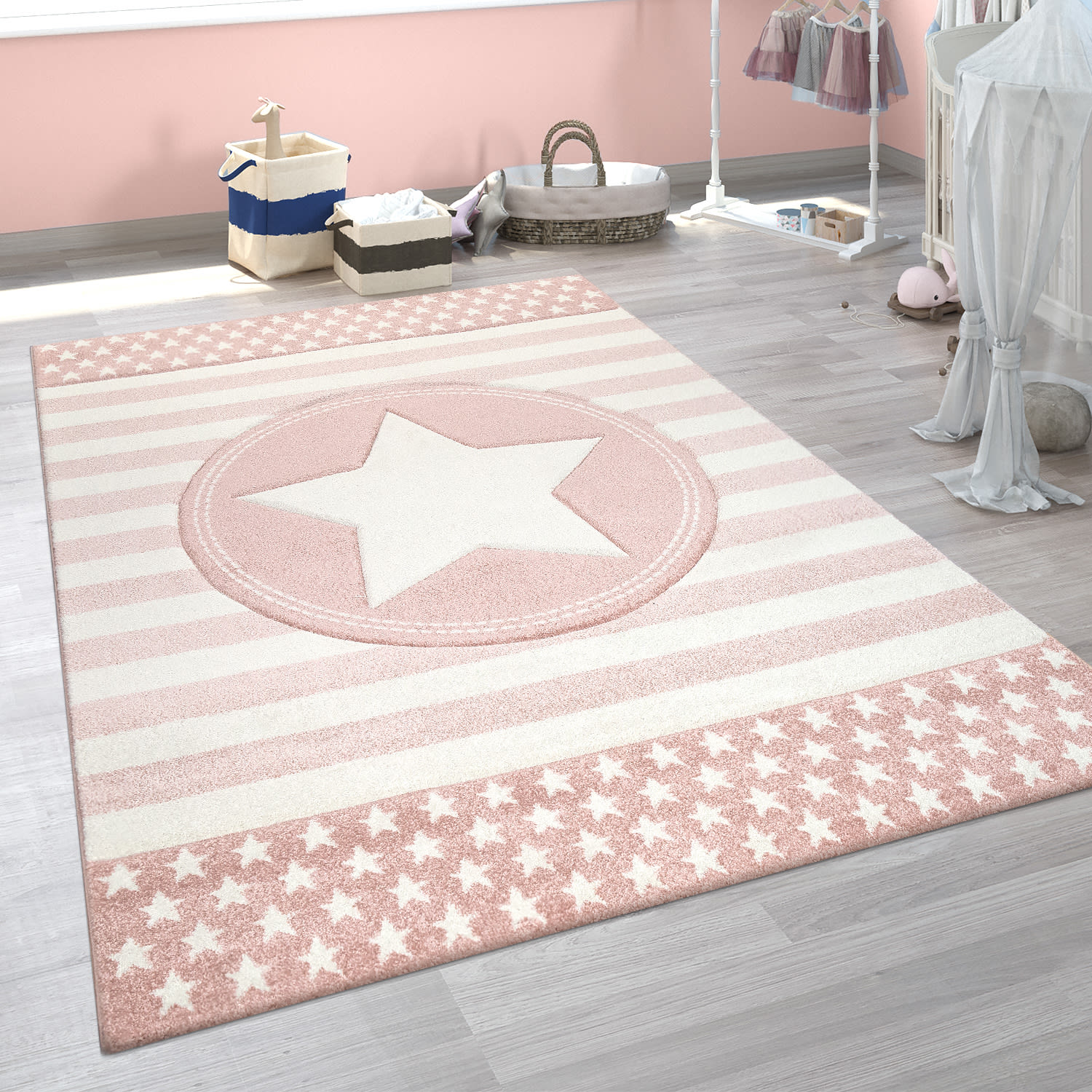 Kinder-Teppich Capri Pink