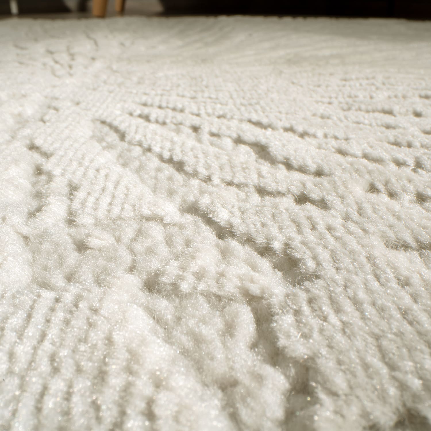 Moderner-Teppich Tinos Creme