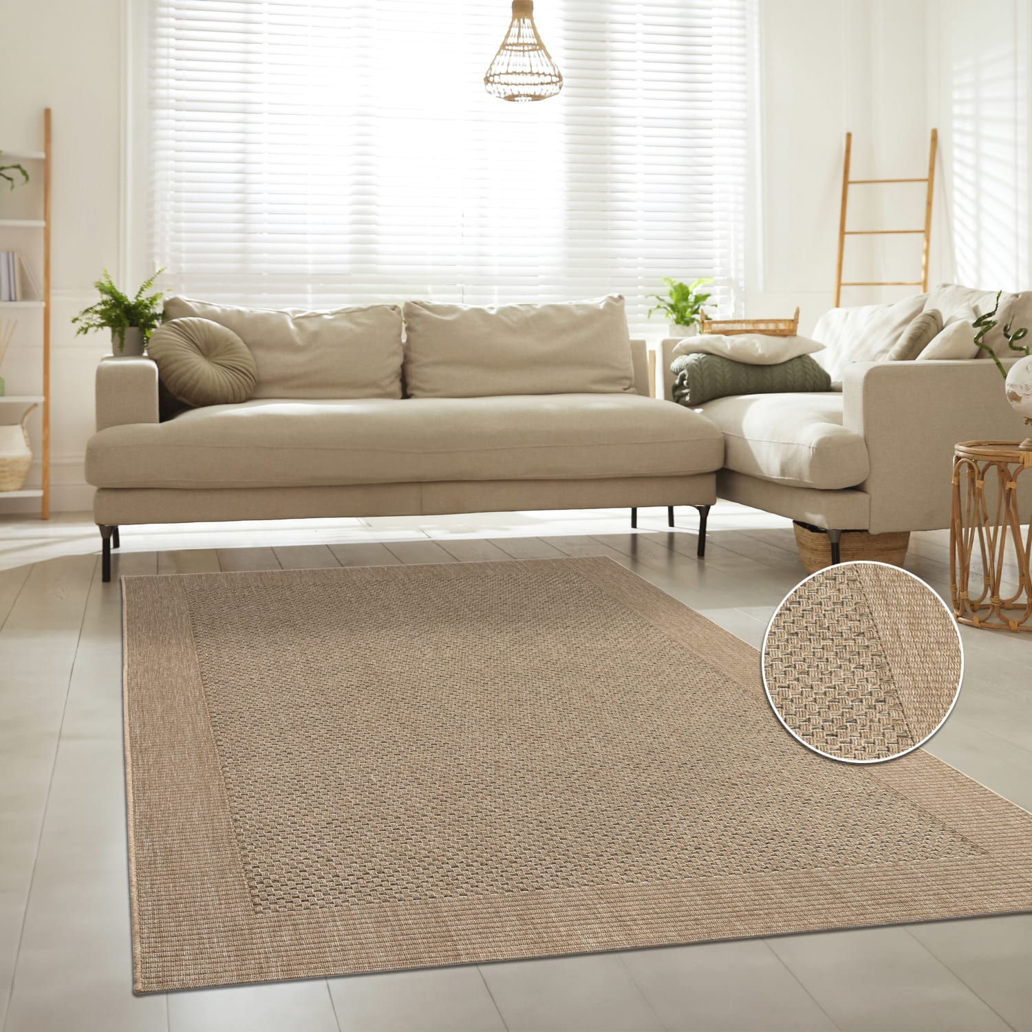 In- & Outdoor-Teppich Waregem Beige