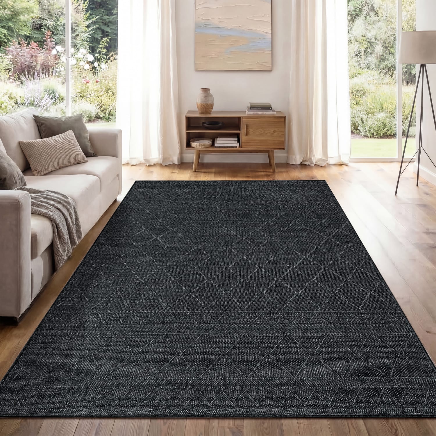 In- & Outdoor-Teppich Vermont Anthrazit