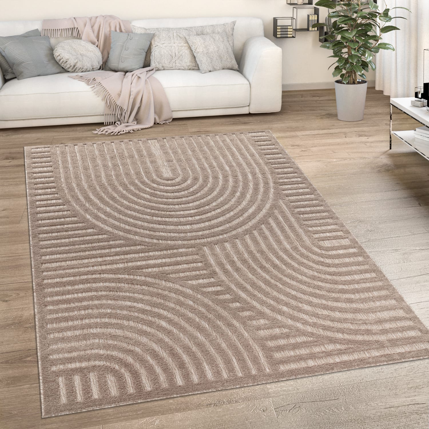 In- & Outdoor-Teppich Livorno Beige