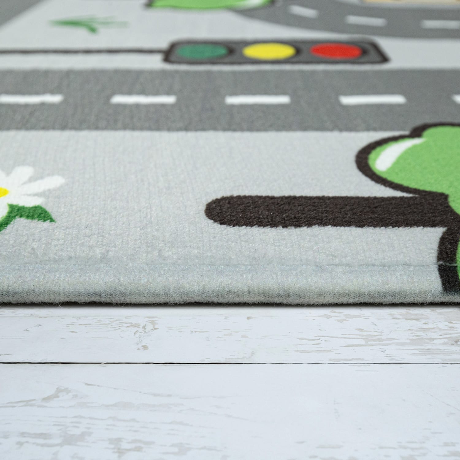 Kinderteppich waschbar Chicos Grau