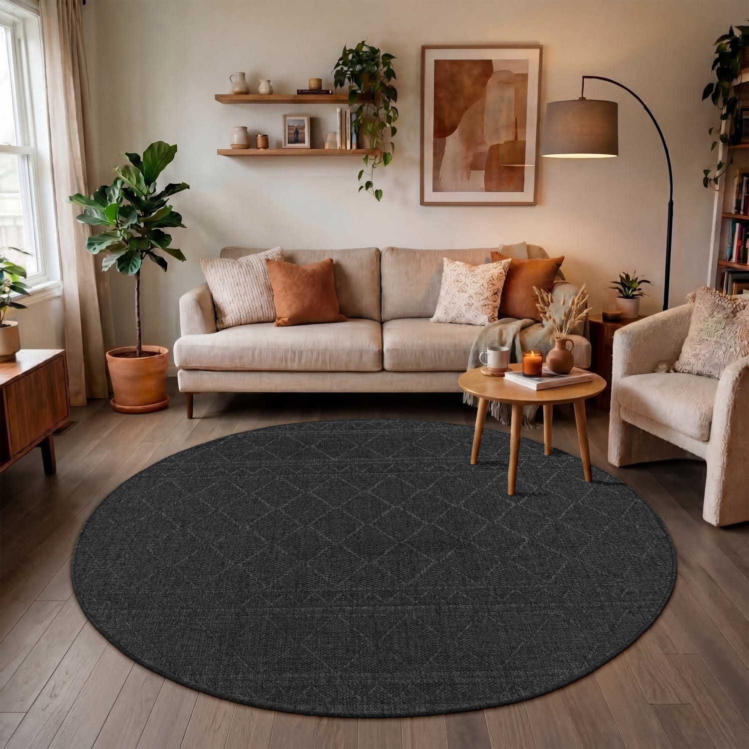 In- & Outdoor-Teppich Vermont Anthrazit